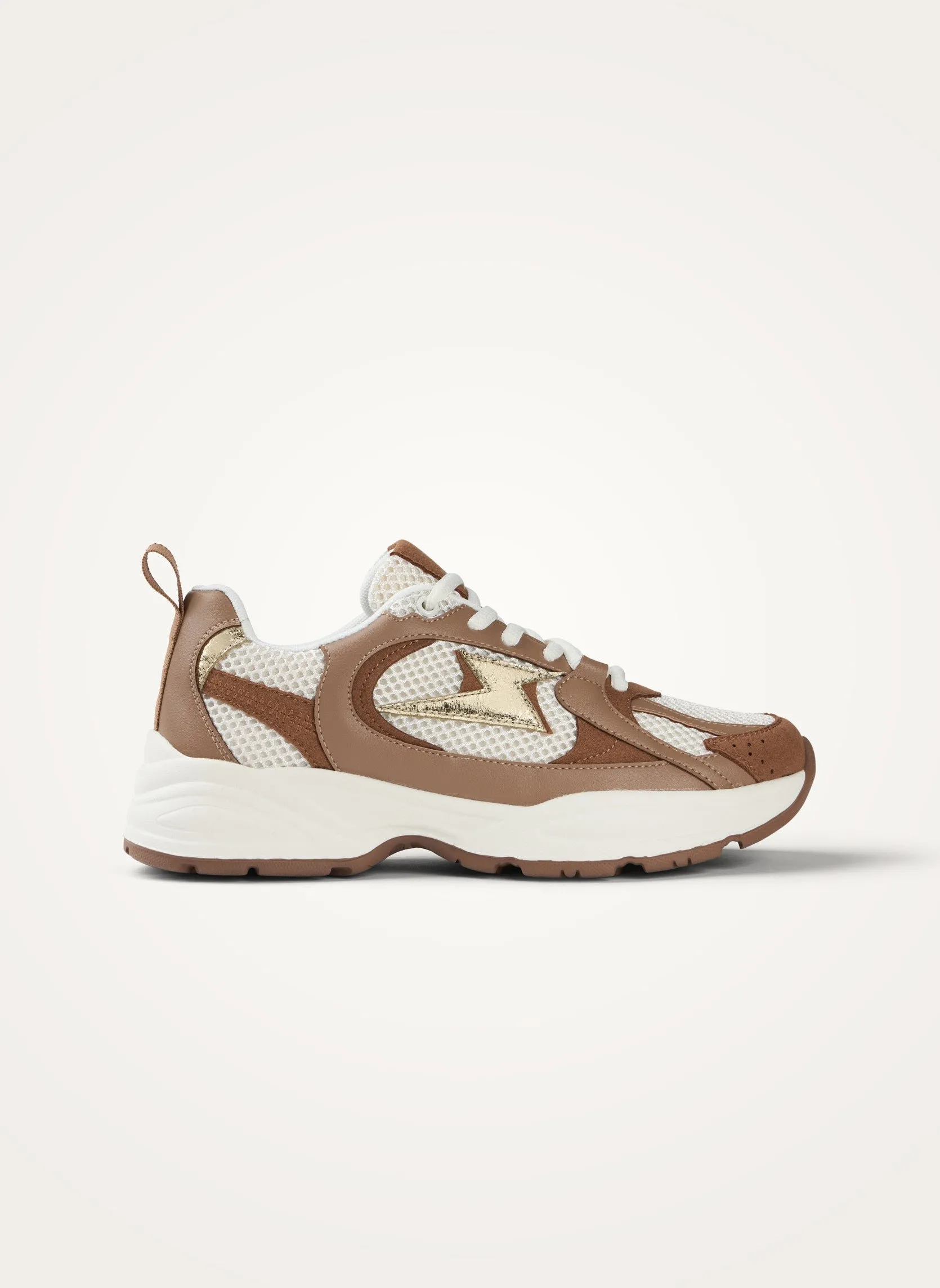 Baskets basses en mesh Marron SILOÉ