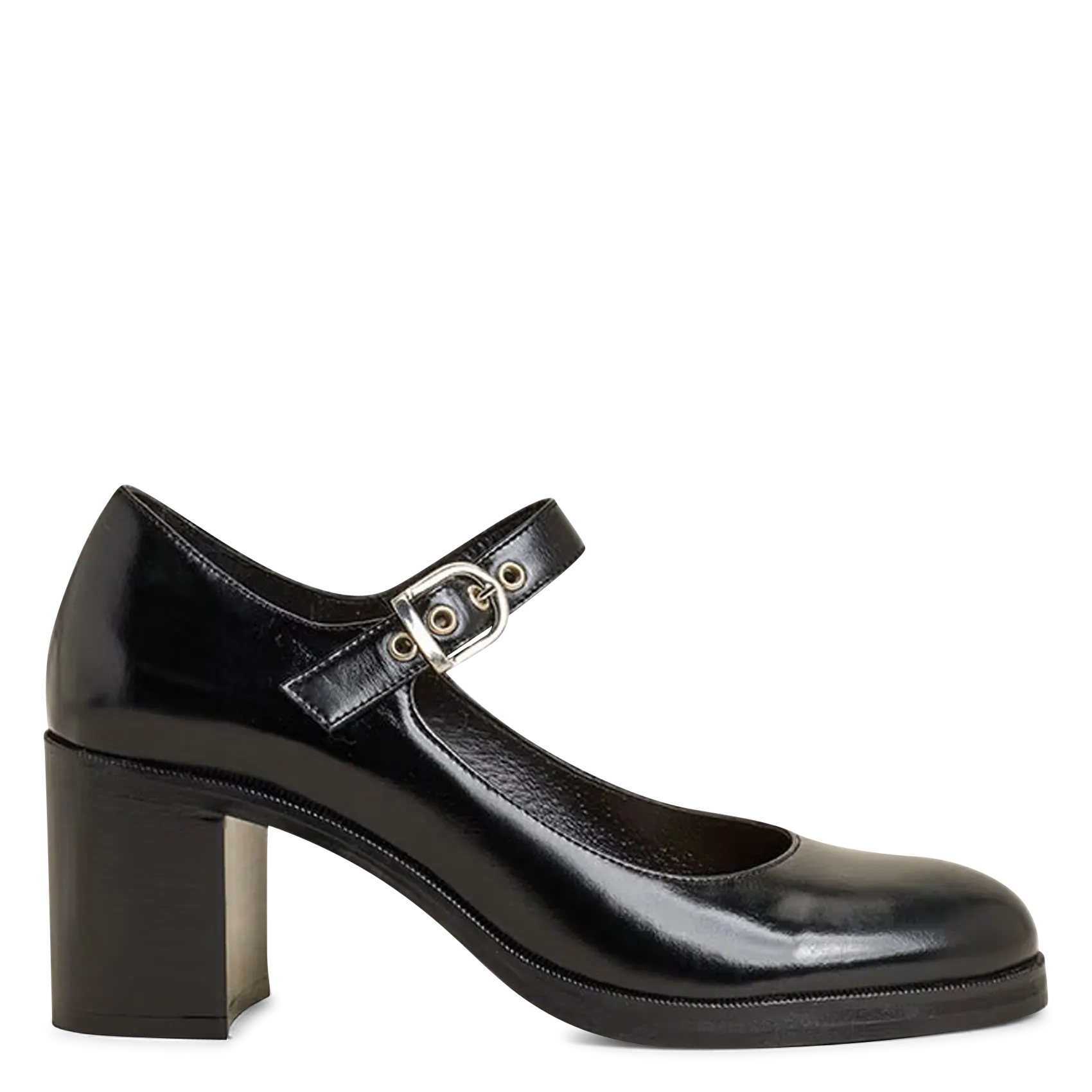 Babies en cuir Noir VRENI