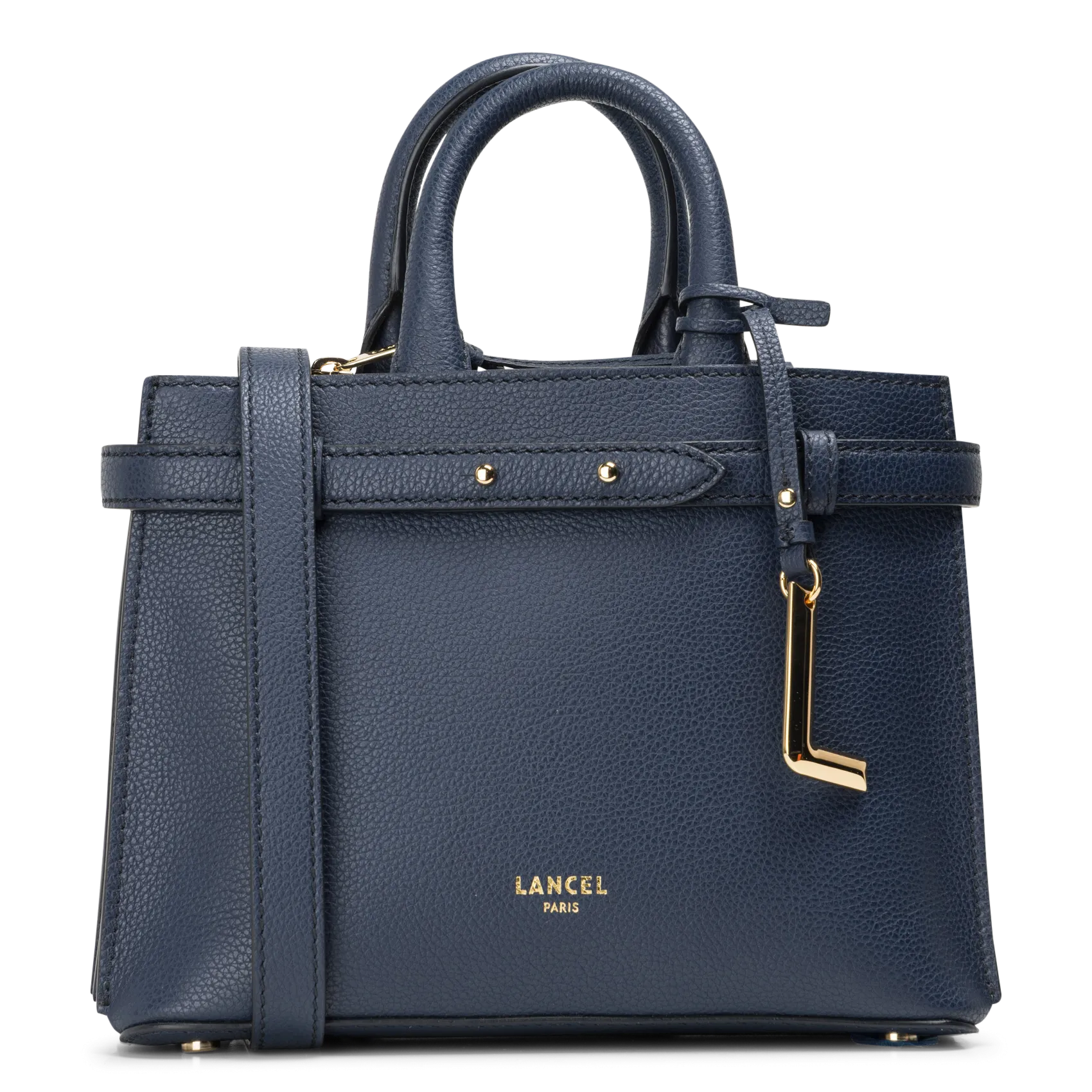 Sac bandoulière en cuir Bleu FAUBOURG S