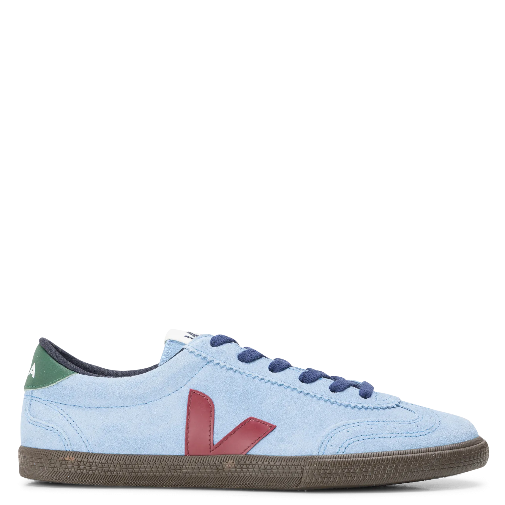 Baskets basses en cuir Bleu VOLLEY