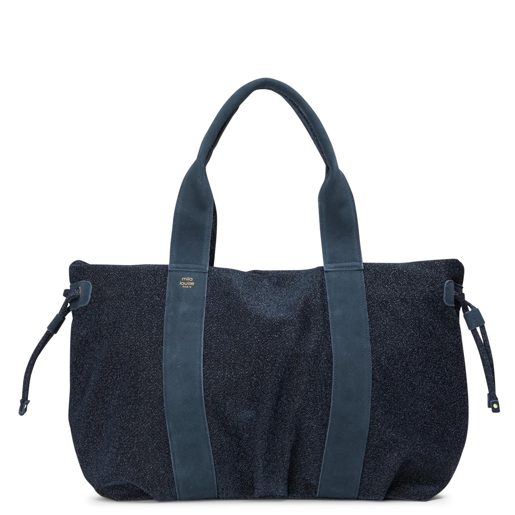 Cabas en cuir Bleu PRUDY