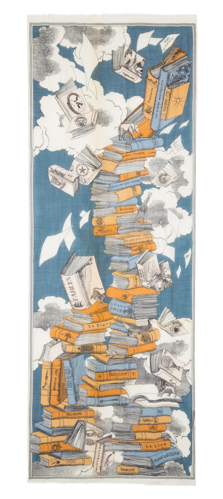 Foulard en laine Bleu EDITIONS