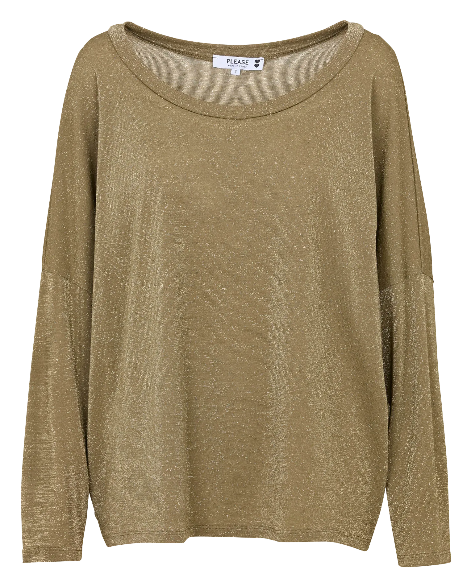 Top ample col bateau Kaki