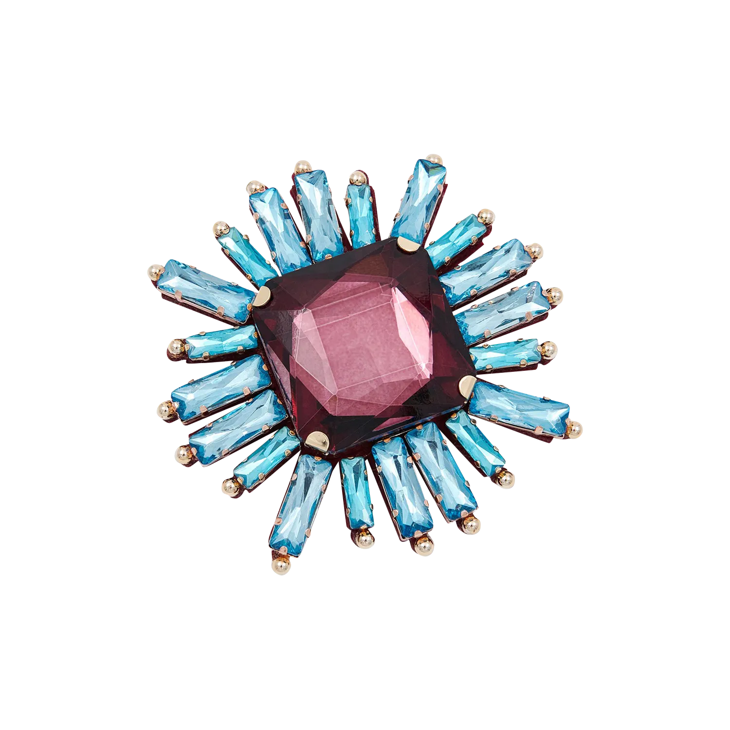 Broche fleur Rose ITIME