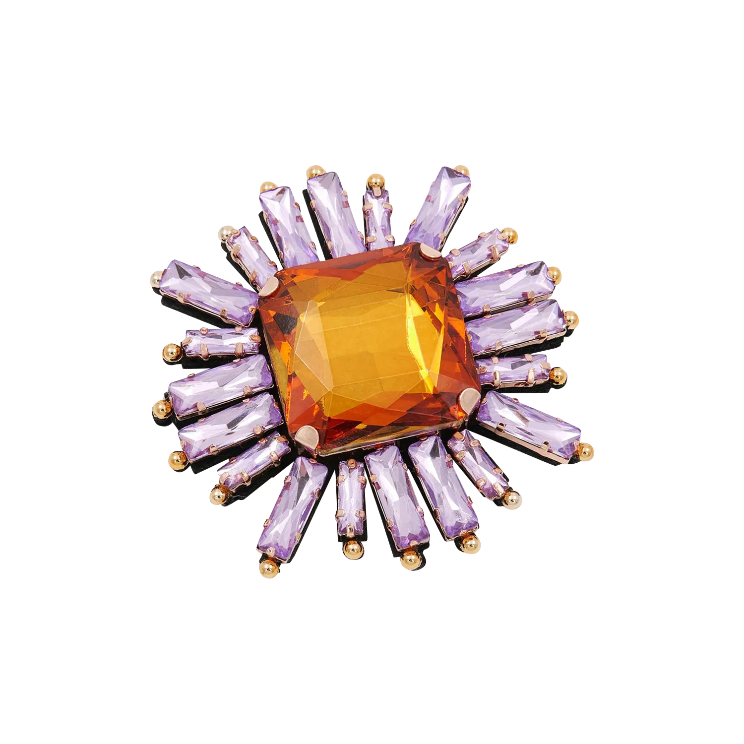 Broche fleur Orange ITIME