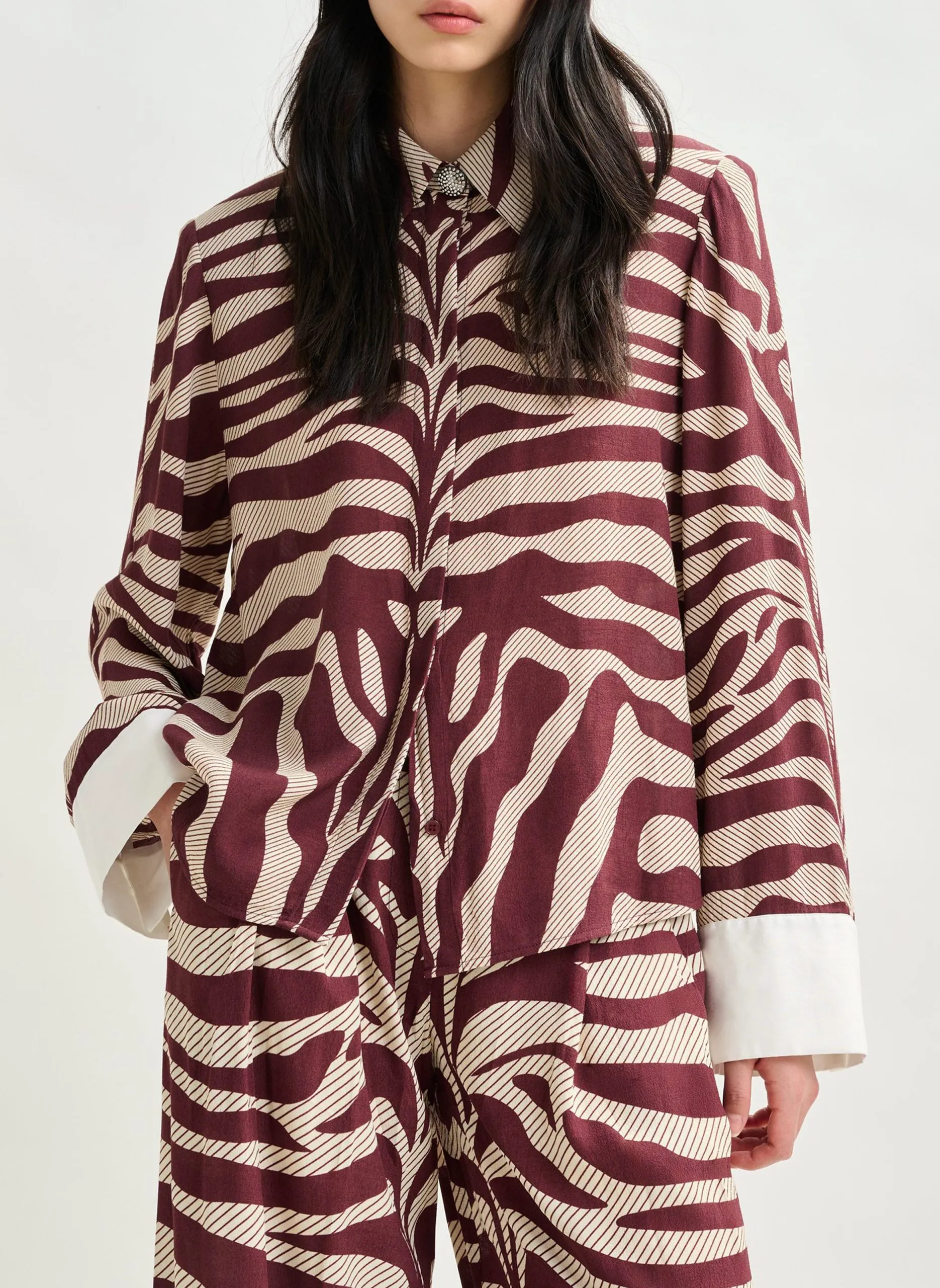 Chemise col classique Blanc ISHOW