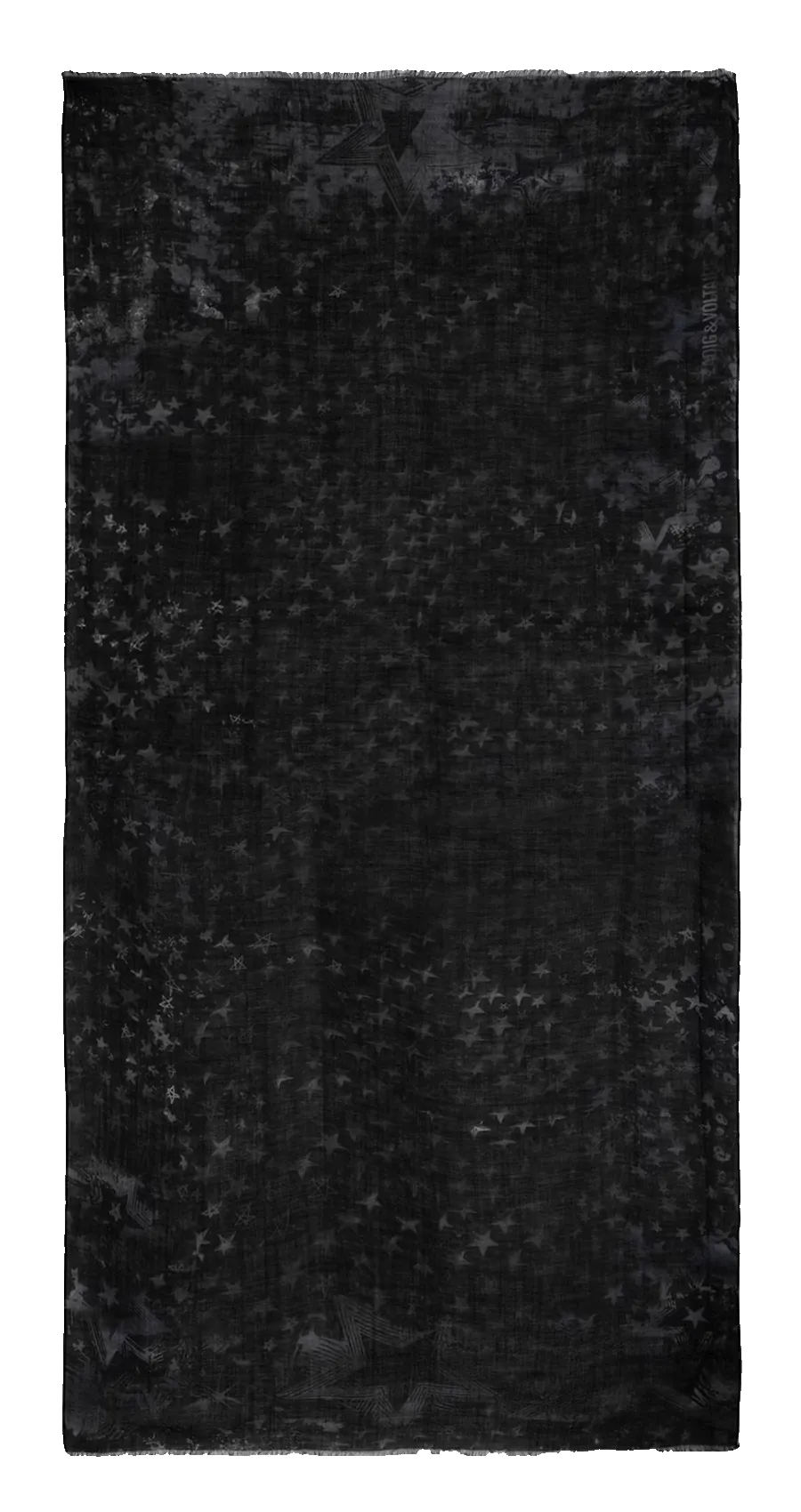 Foulard imprimé en laine Gris JUDY