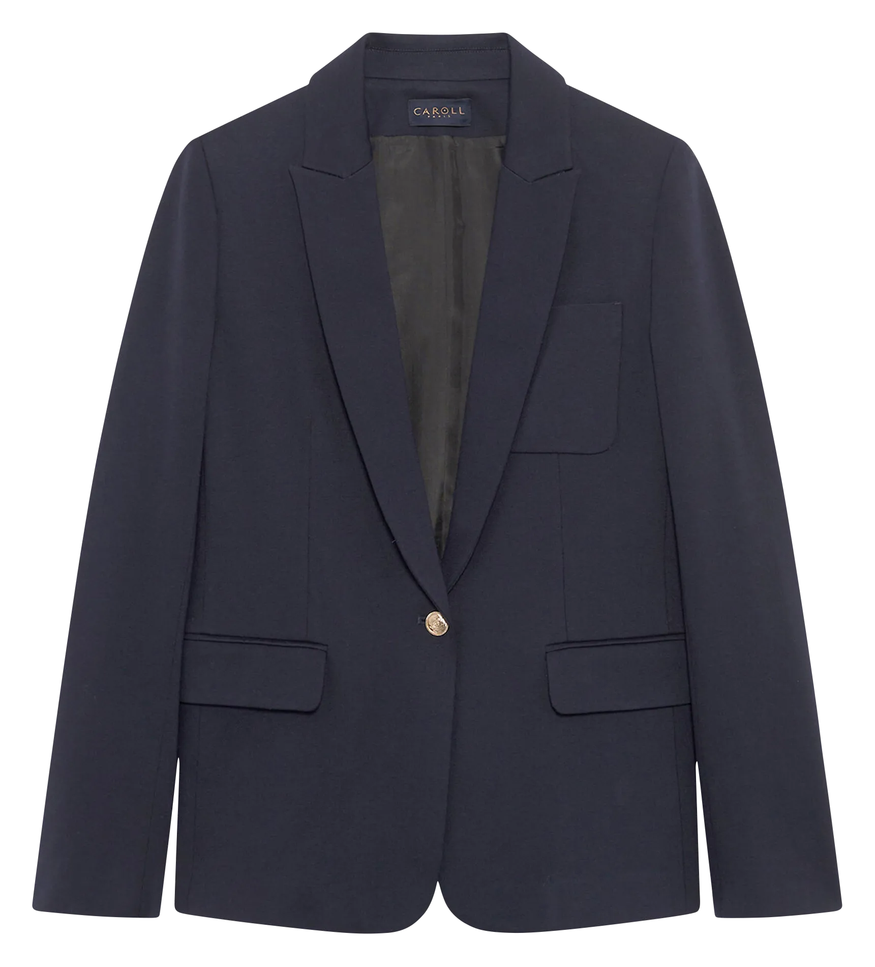 Veste tailleur droite Bleu 252V-VAUROREMIL