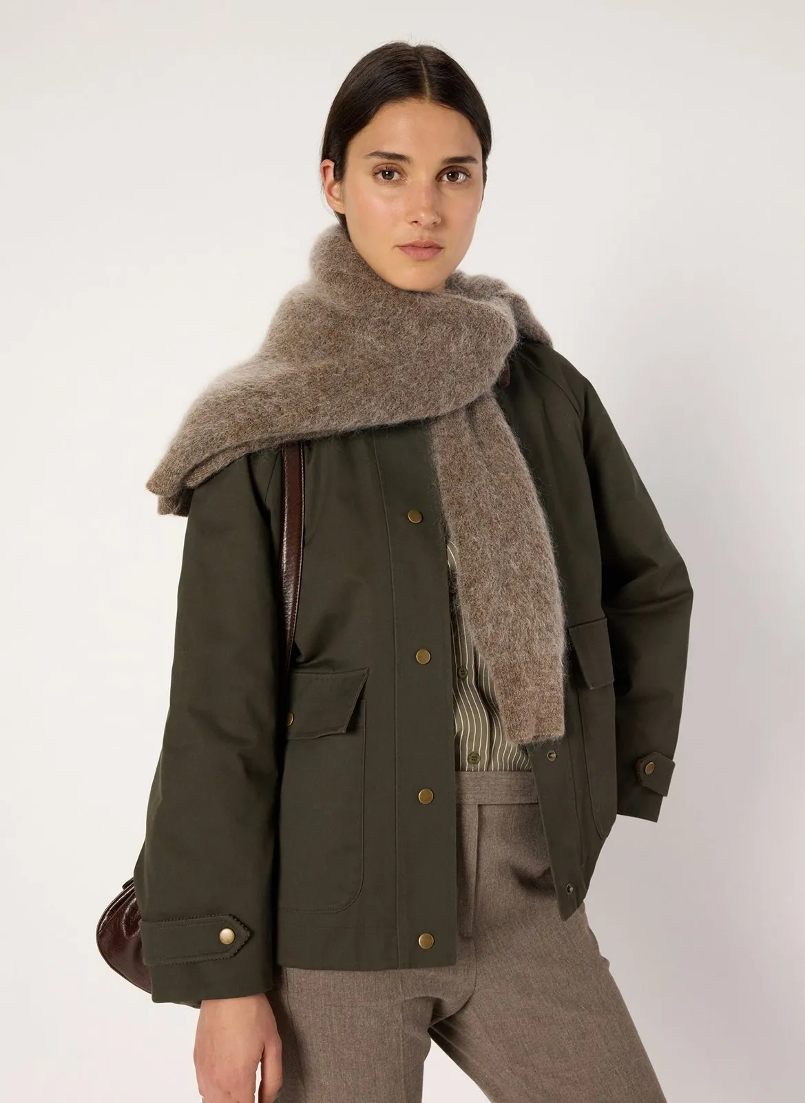 Veste droit col classique Kaki XANA