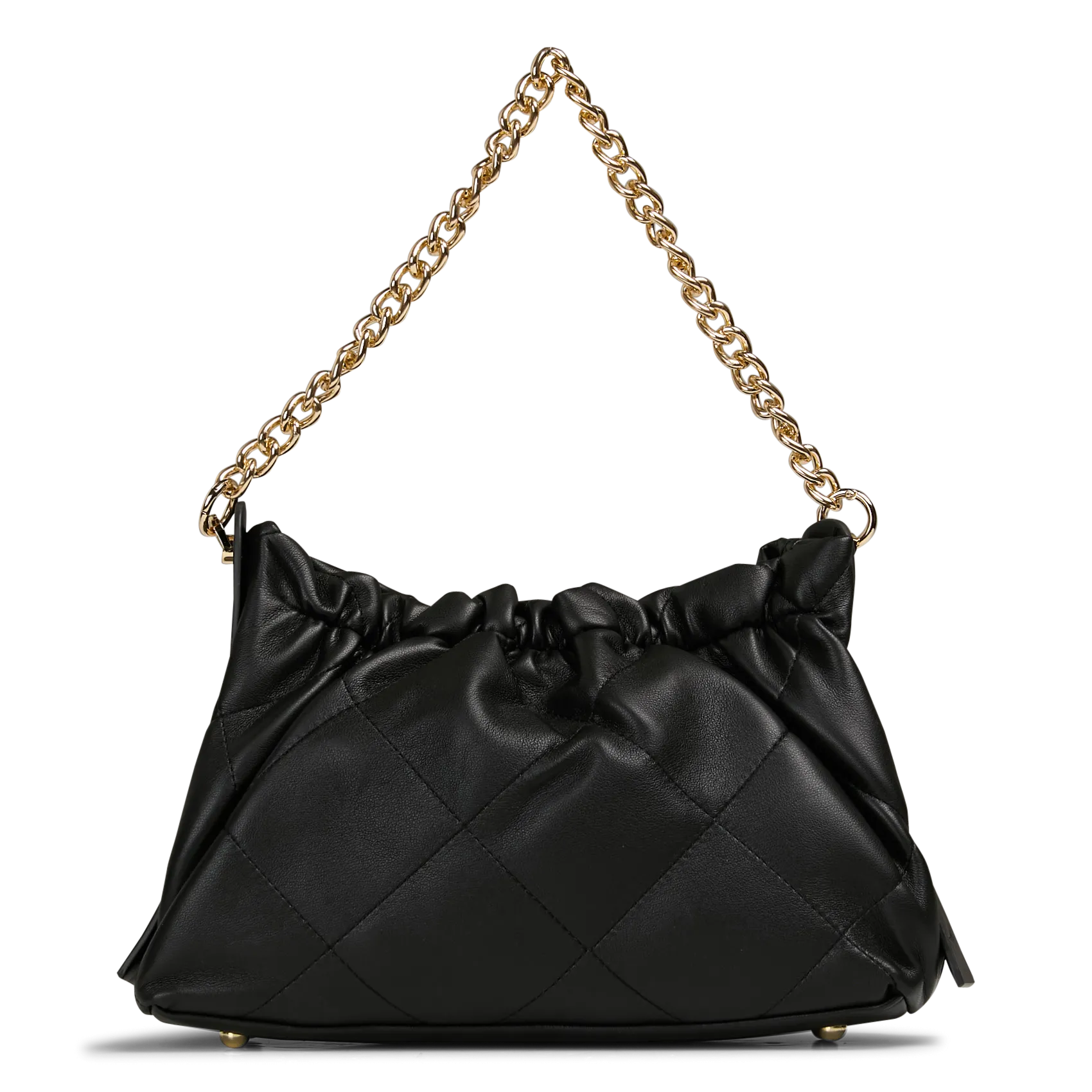 Sac à main couture digonale Noir