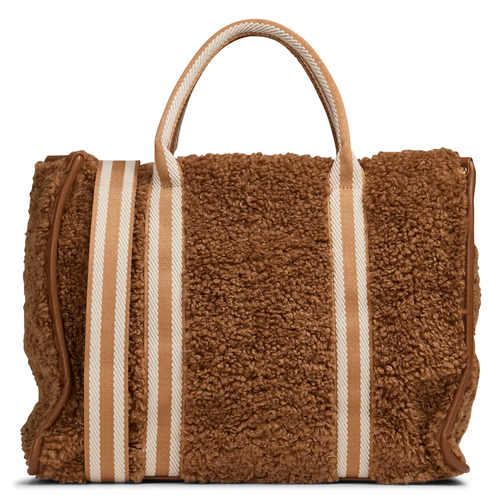 Cabas molletonné Marron DELICIA