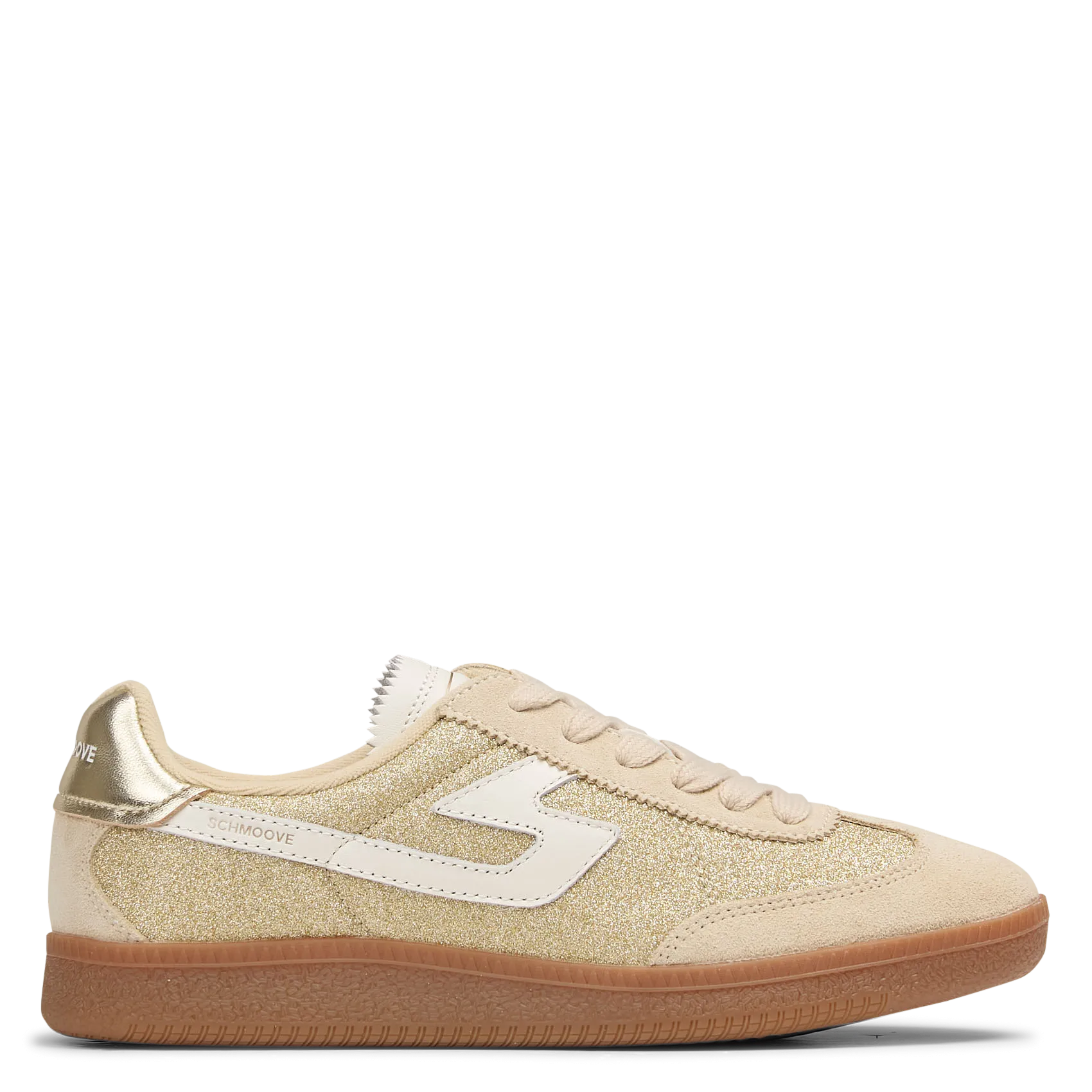 Baskets basses pailletées Beige SHEFFIELD