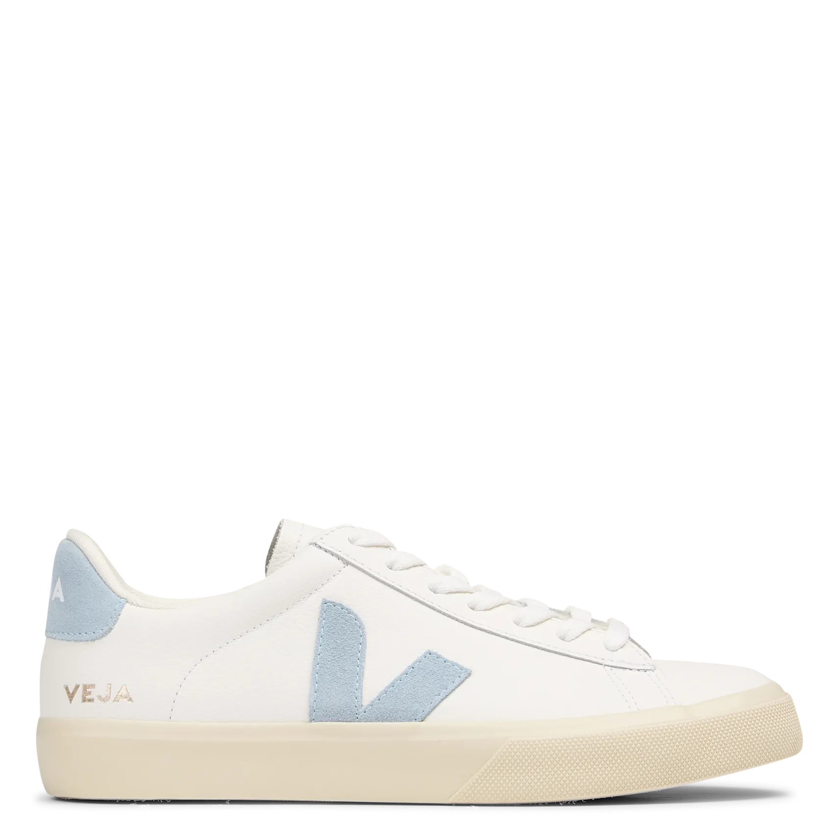 Baskets basses bi matière Bleu CAMPO