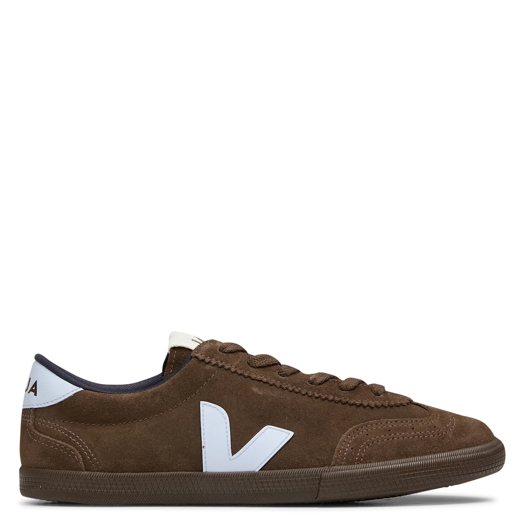 Baskets basses en cuir Marron VOLLEY