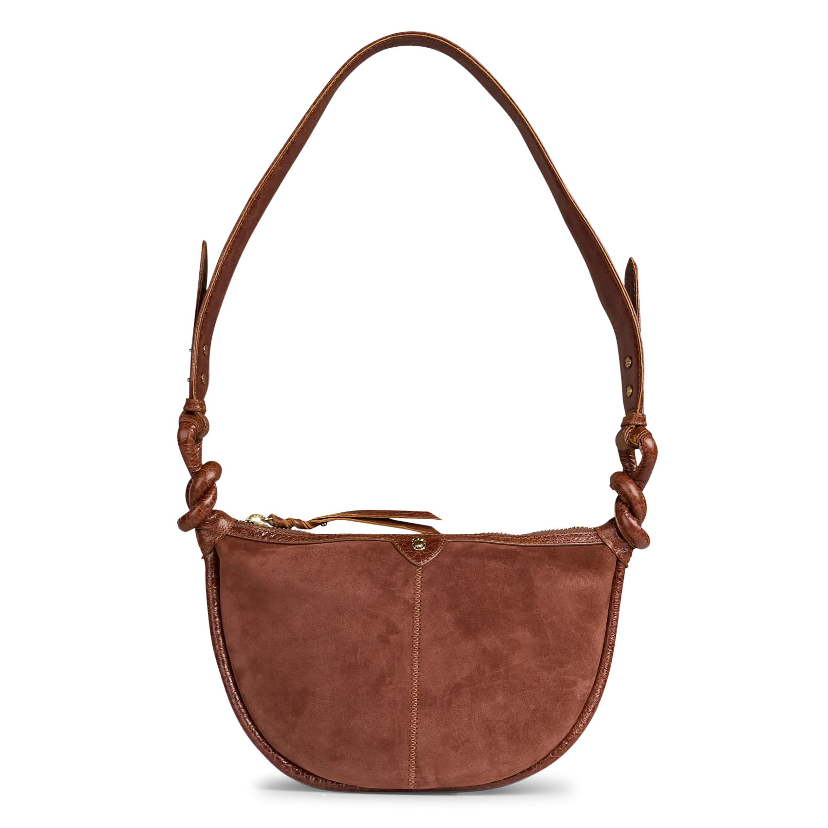 Sac bandoulière en cuir mélangé Marron CHRIS