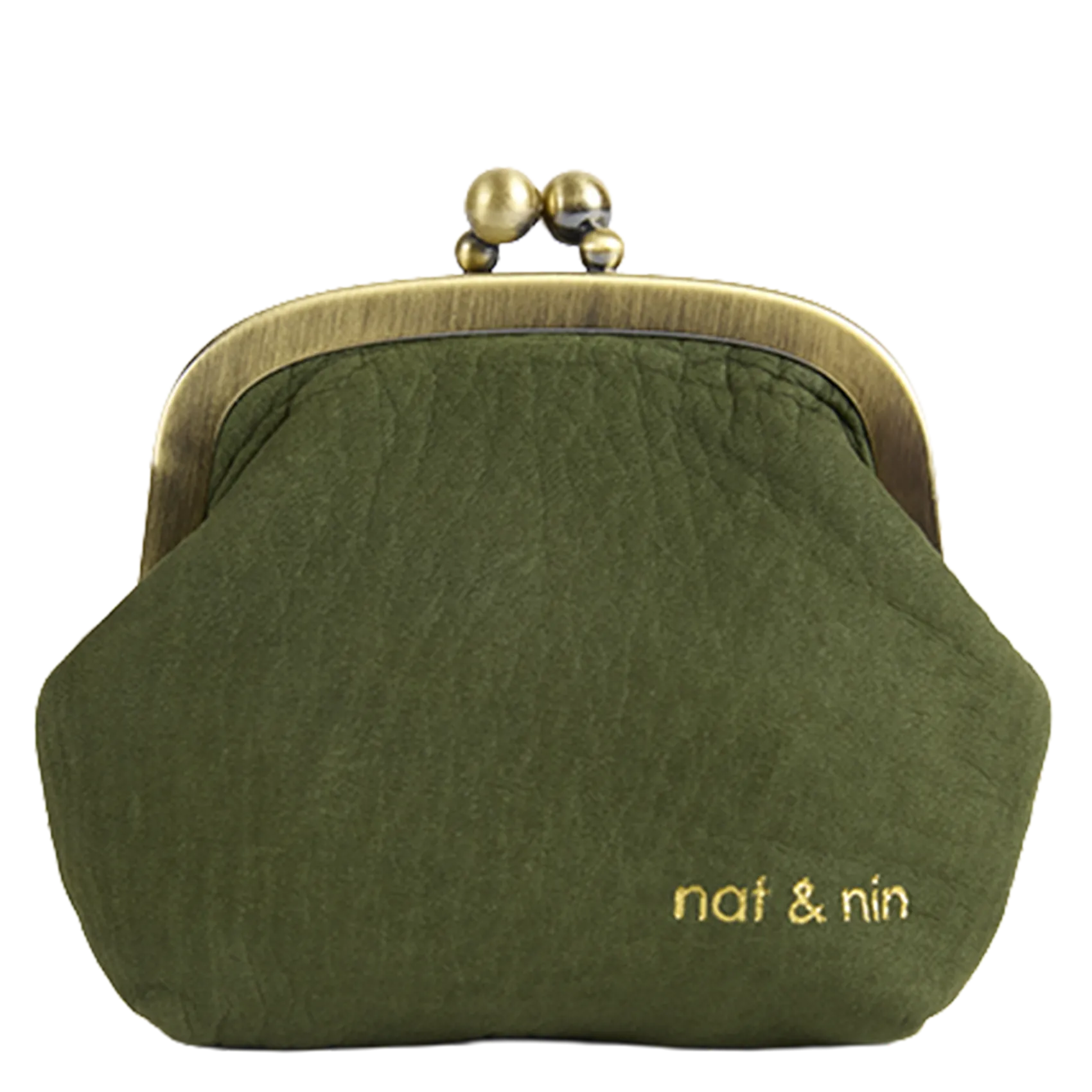 Porte-monnaie en cuir Vert BIBI