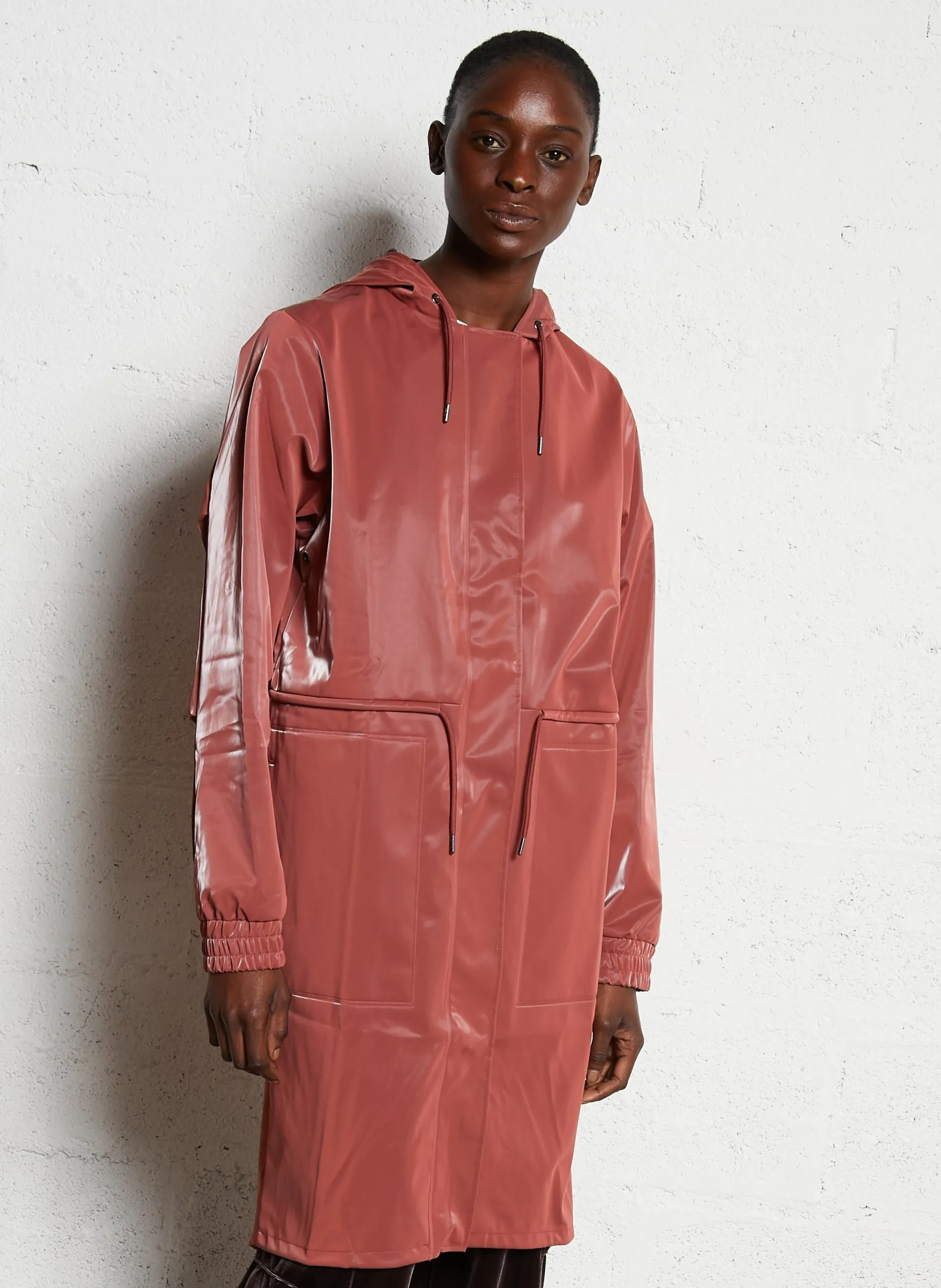 Parka à capuche Rouge String Parka