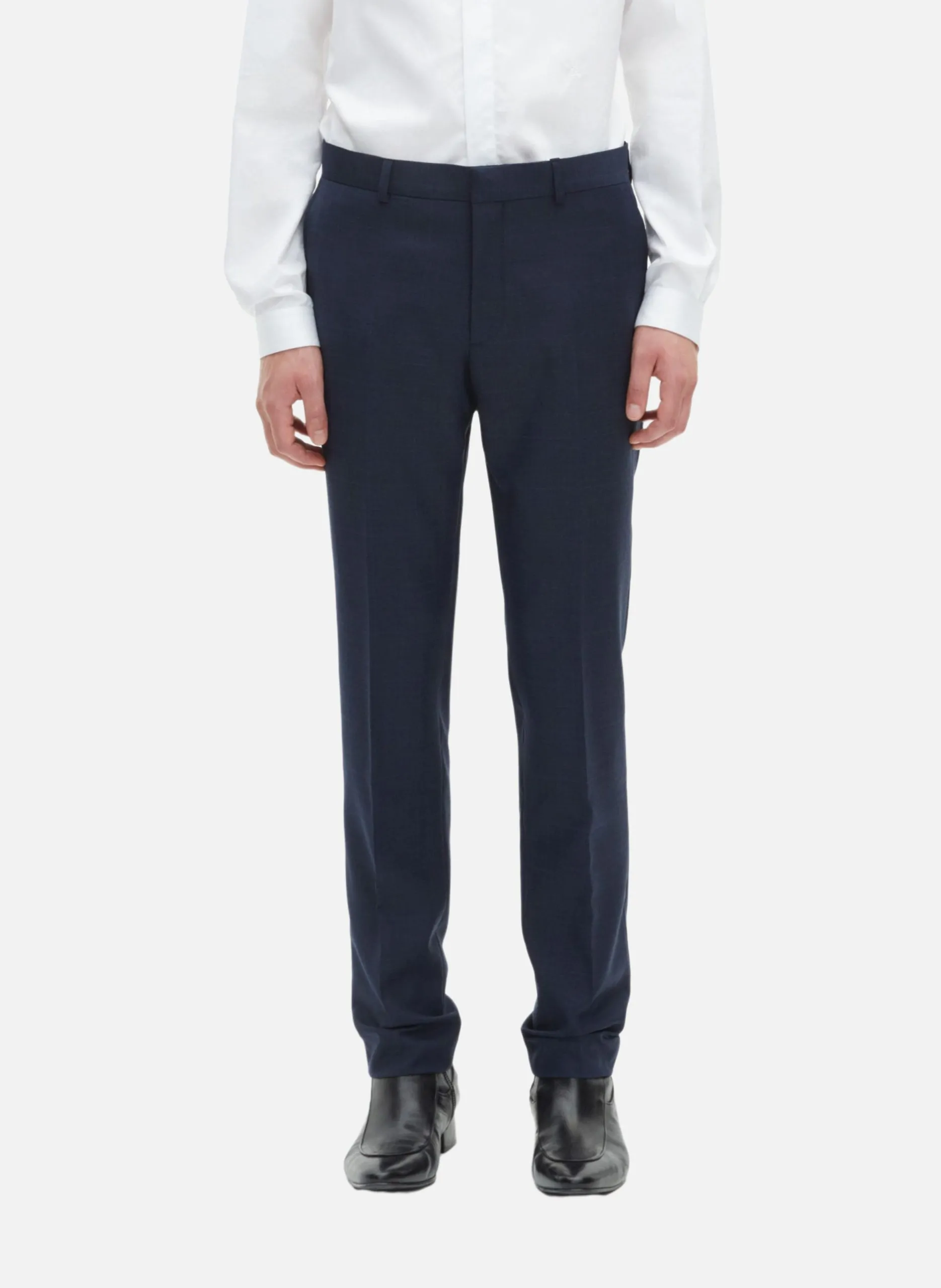 Pantalon de costume ajusté Bleu