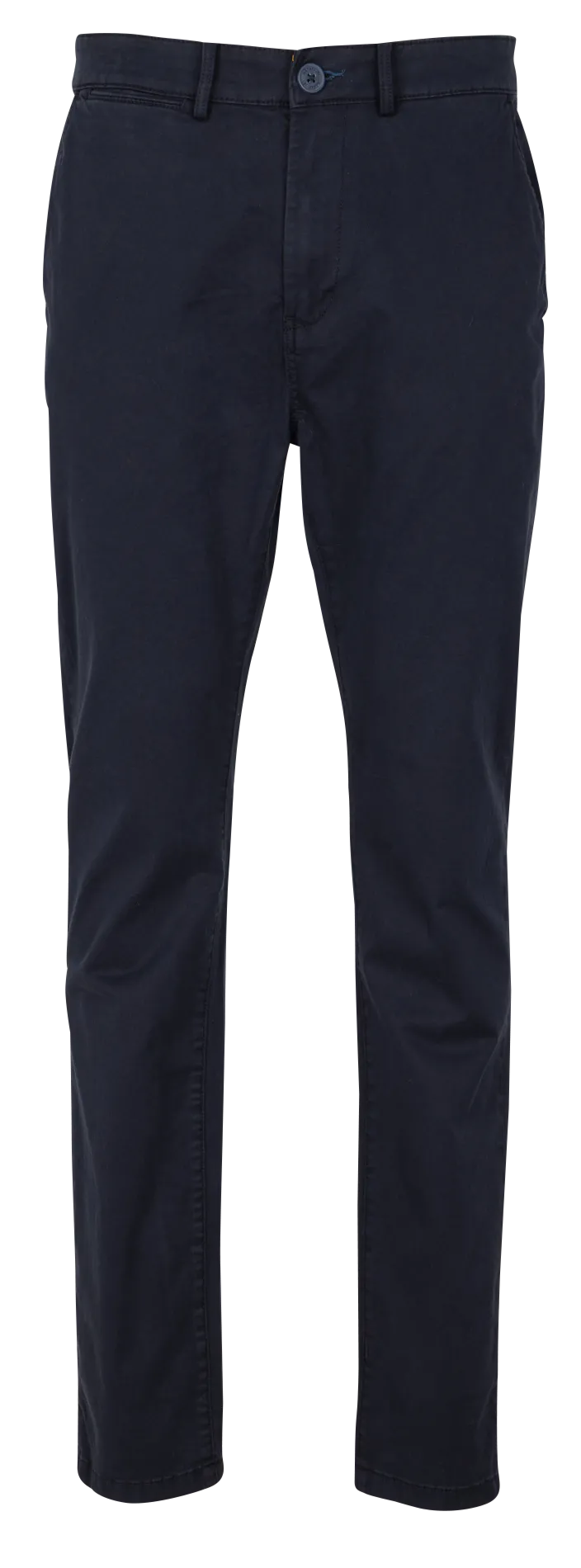 Pantalon droit en coton mélangé Bleu M-PUYO