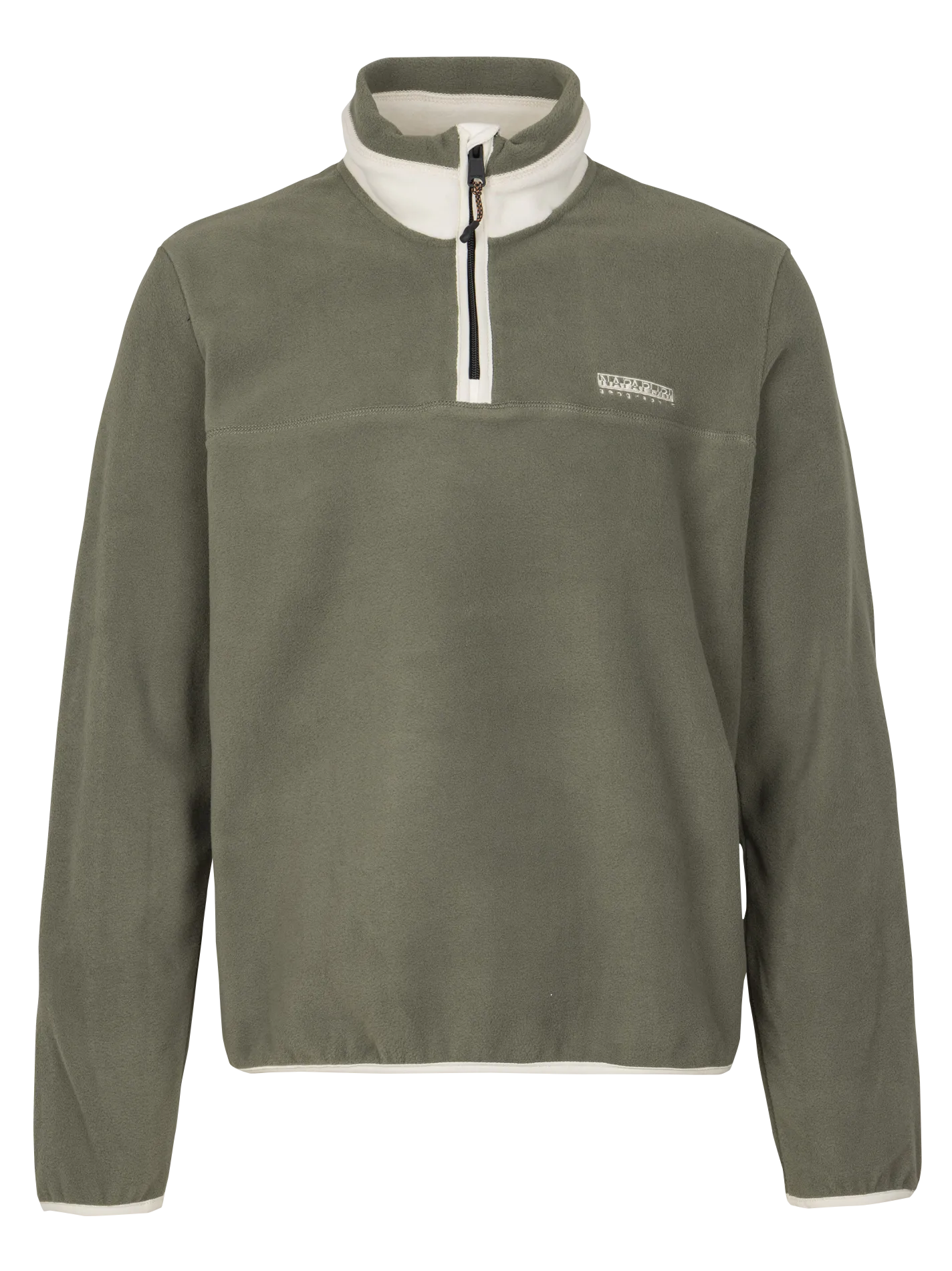 Polaire droite col montant Vert T-DERGANAZ