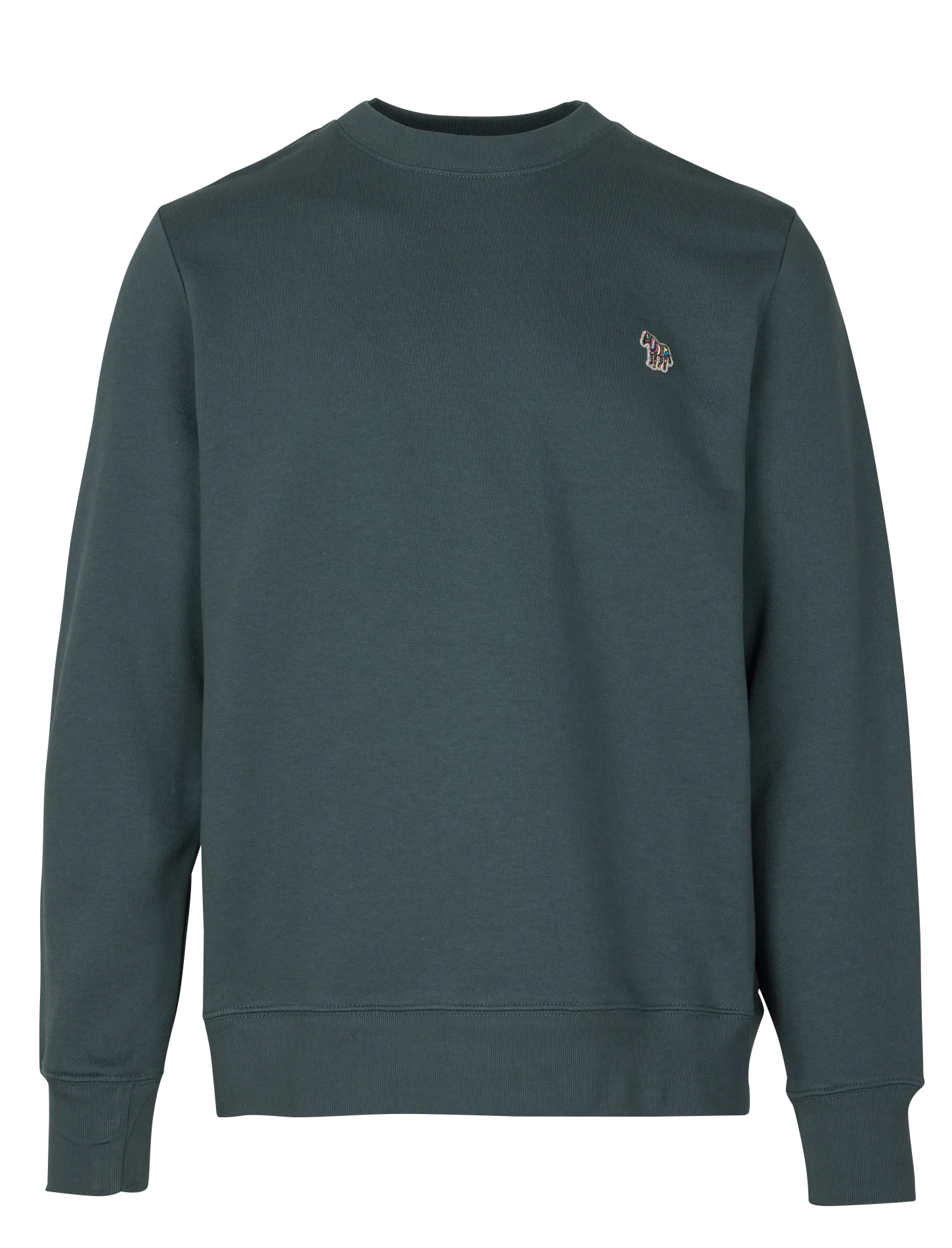 Sweat col rond en coton bio Vert