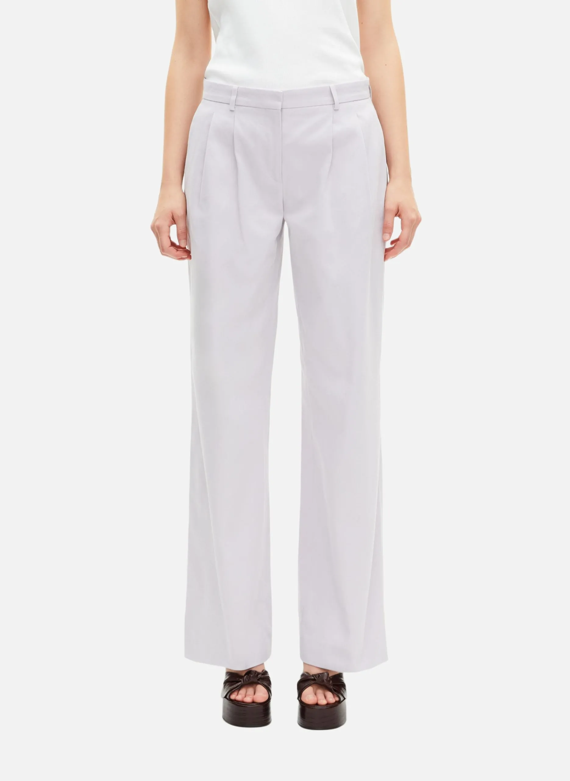 Pantalon de tailleur droit Violet