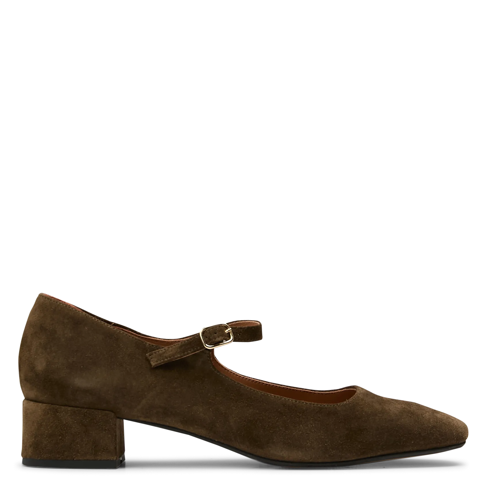 Ballerines en cuir Kaki BRENDA