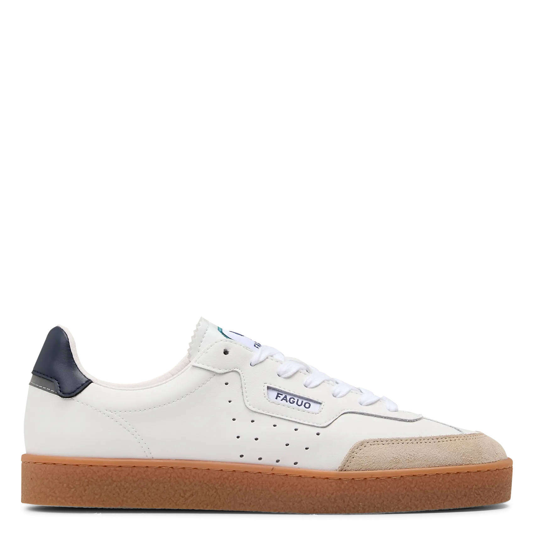 Baskets basses en cuir Blanc LUMBO
