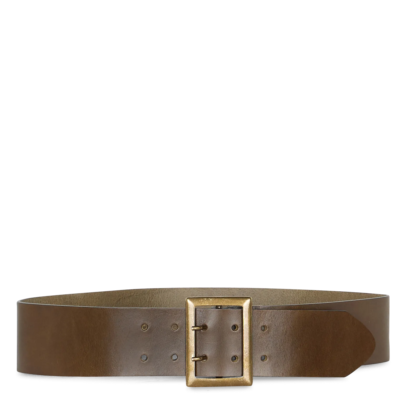 Ceinture en cuir recyclé mélangé Vert