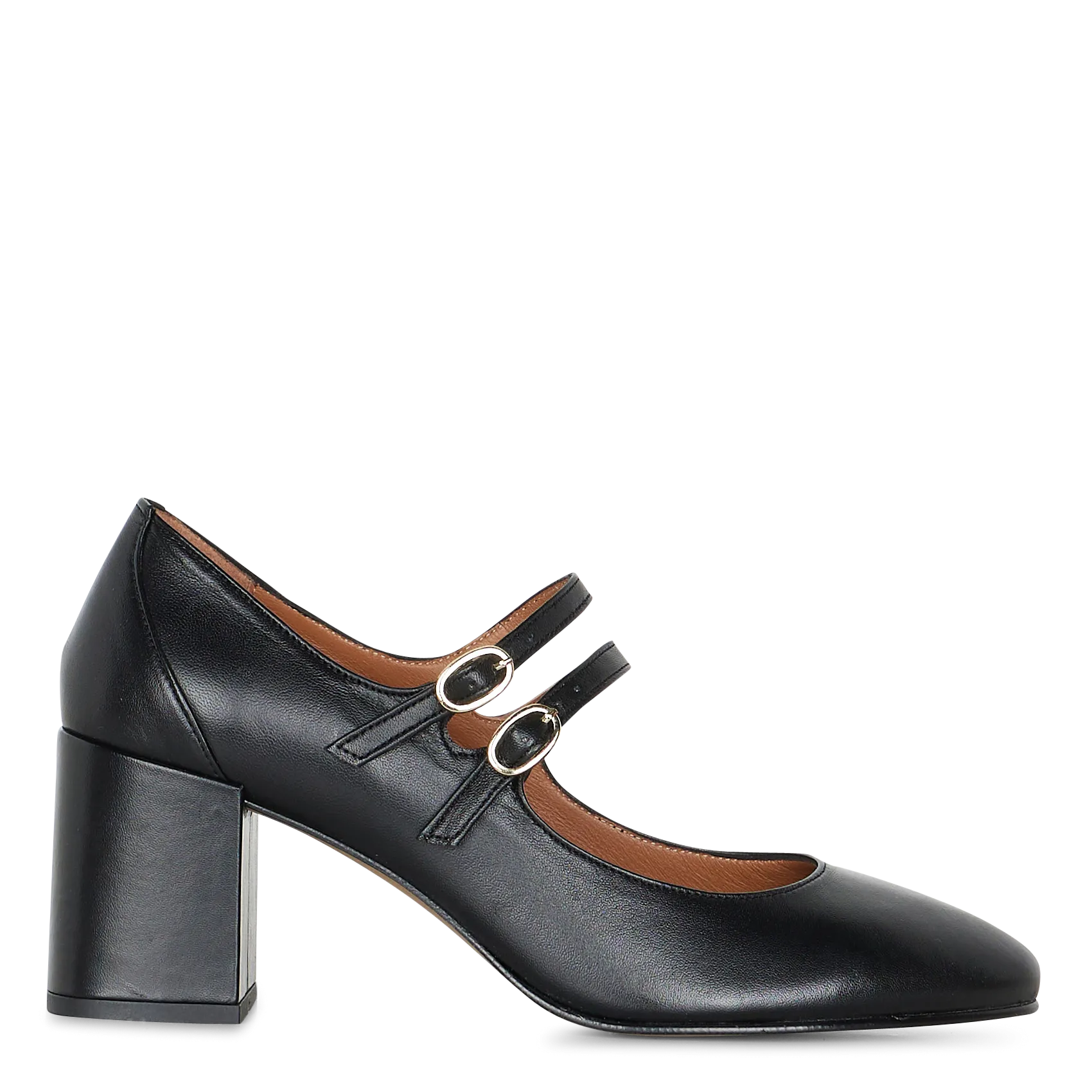 Escarpins en cuir Noir MADELEINE