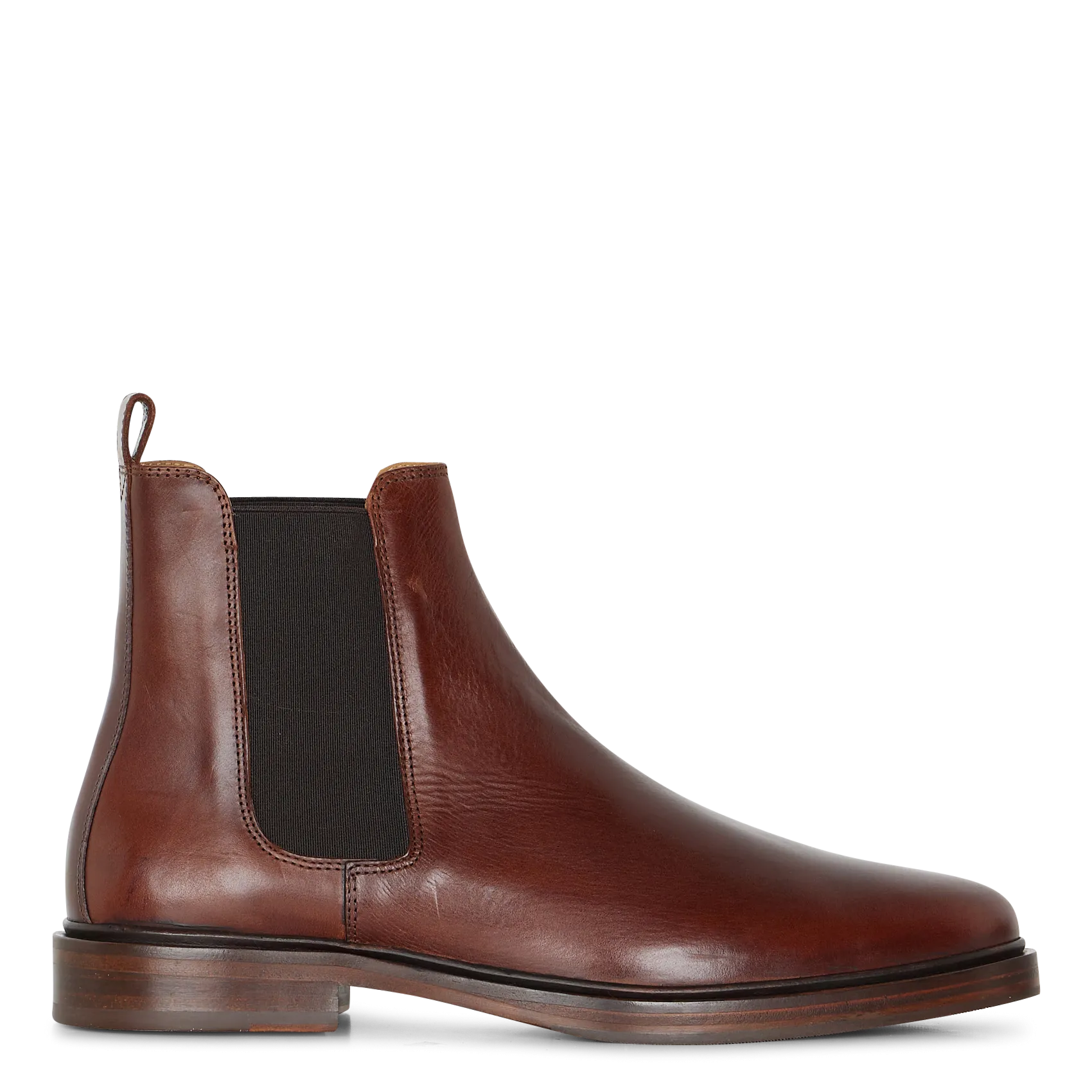 Boots en cuir lisse Marron NOLAN