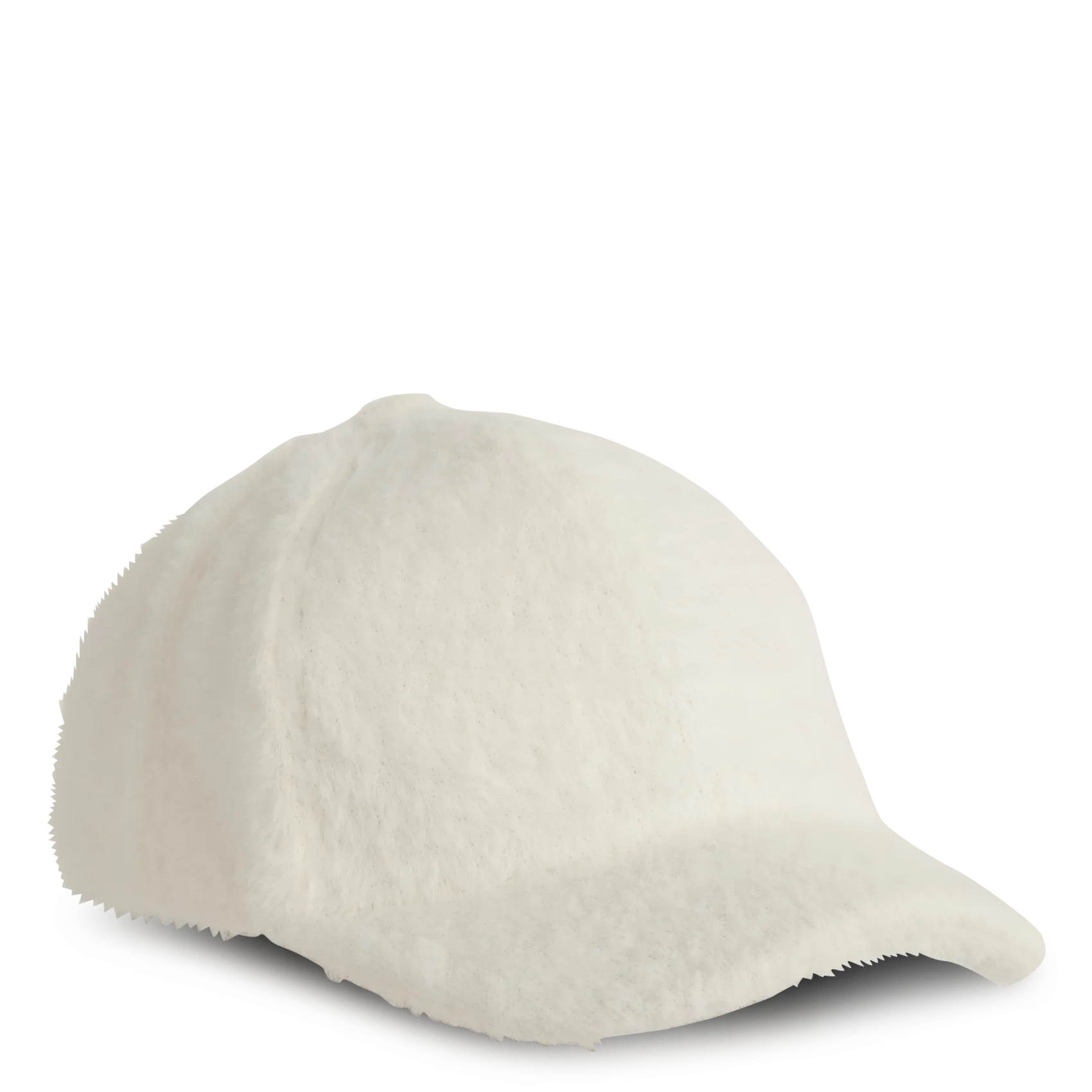 Casquette aspect fourrure Beige