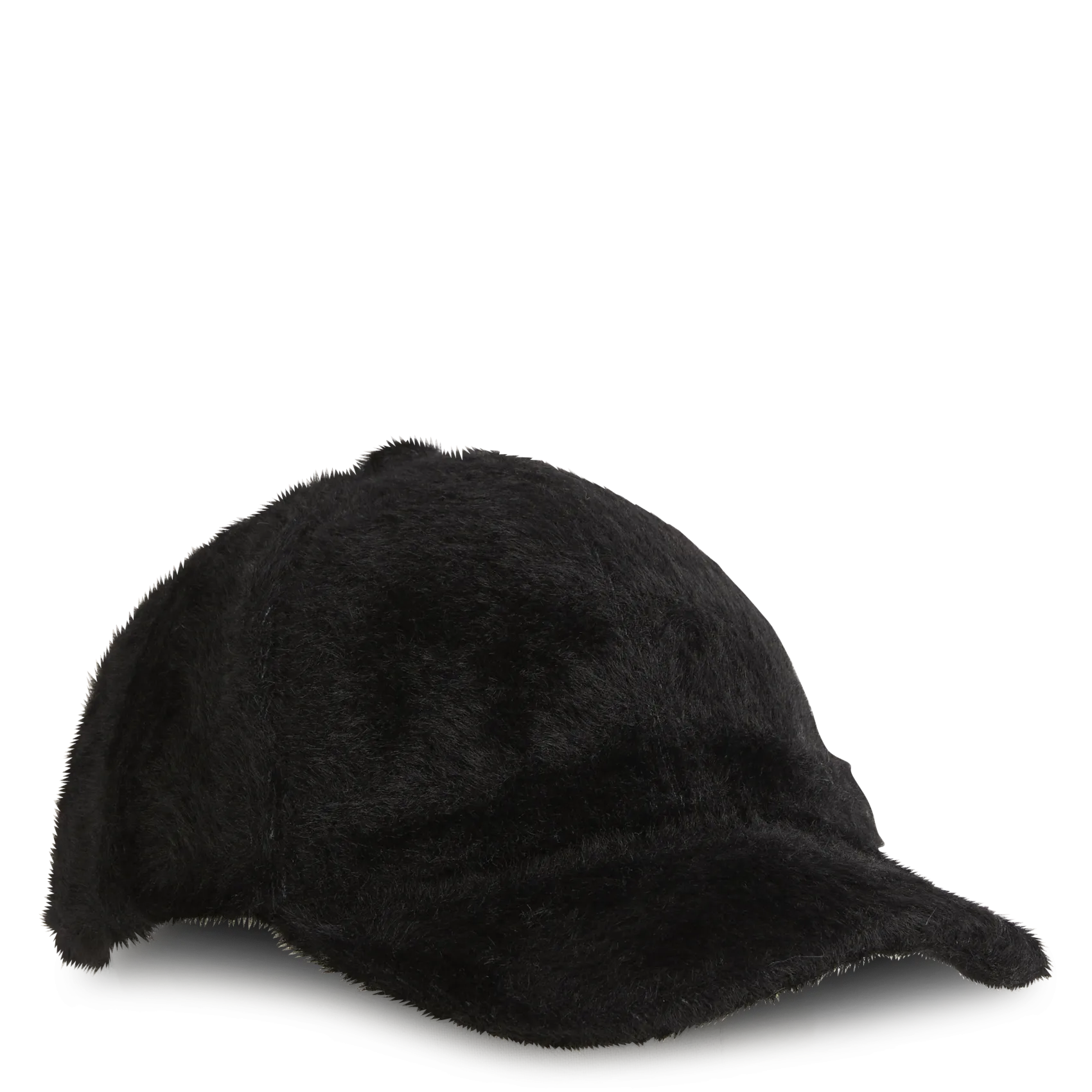 Casquette effet fourrure Noir