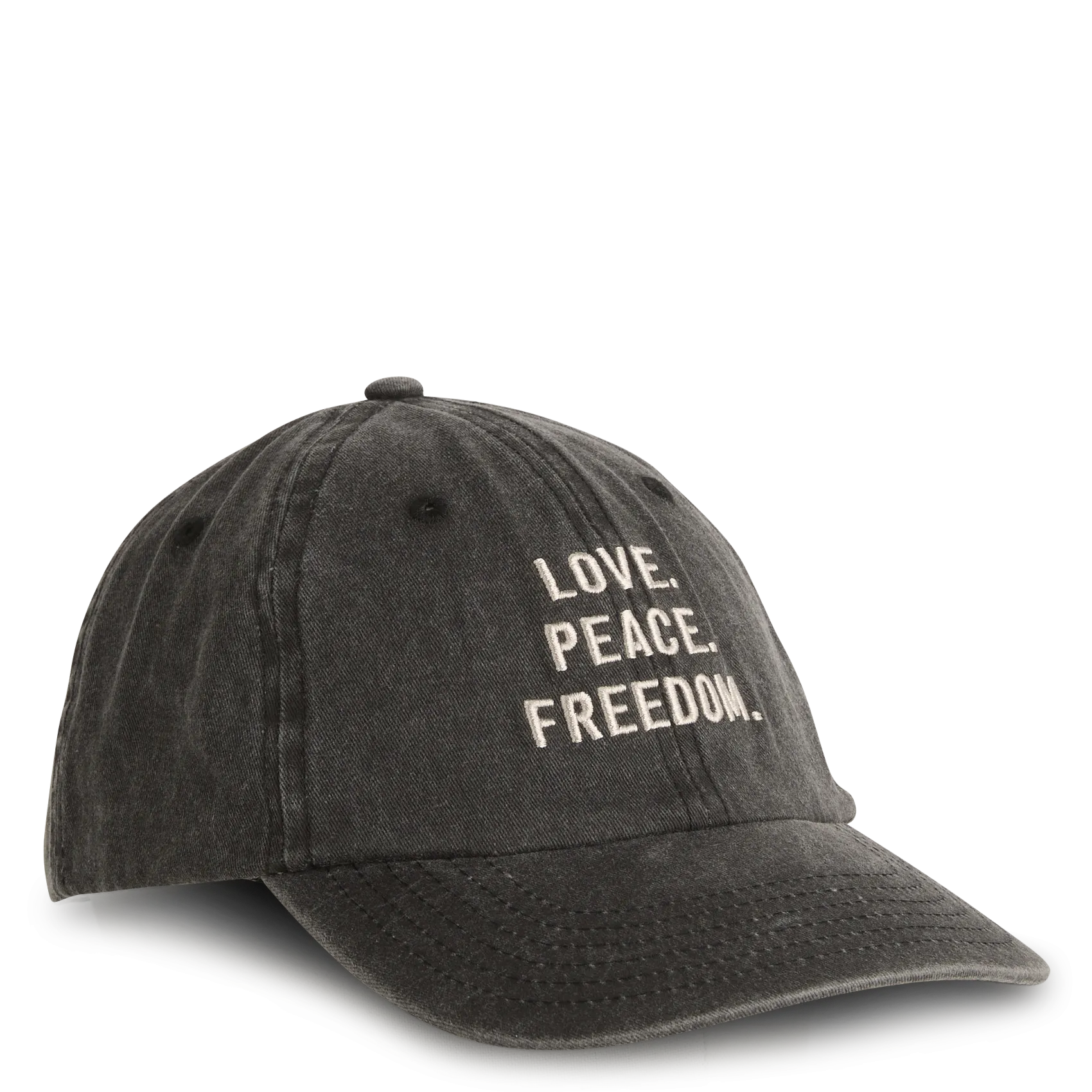 Casquette brodée en coton Gris ELISA