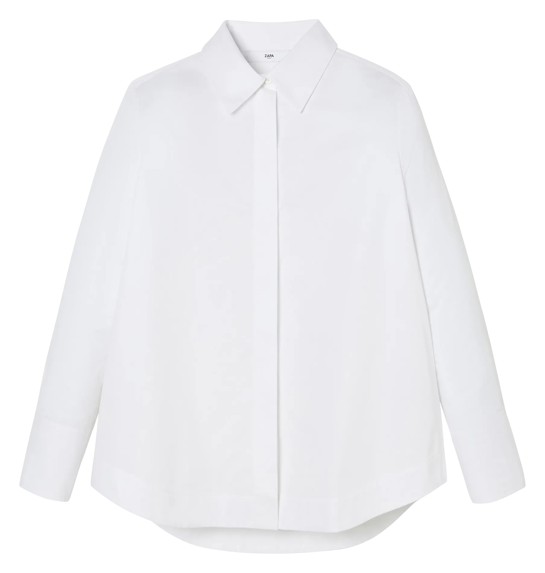 Chemise col classique en coton Blanc CLAIRE