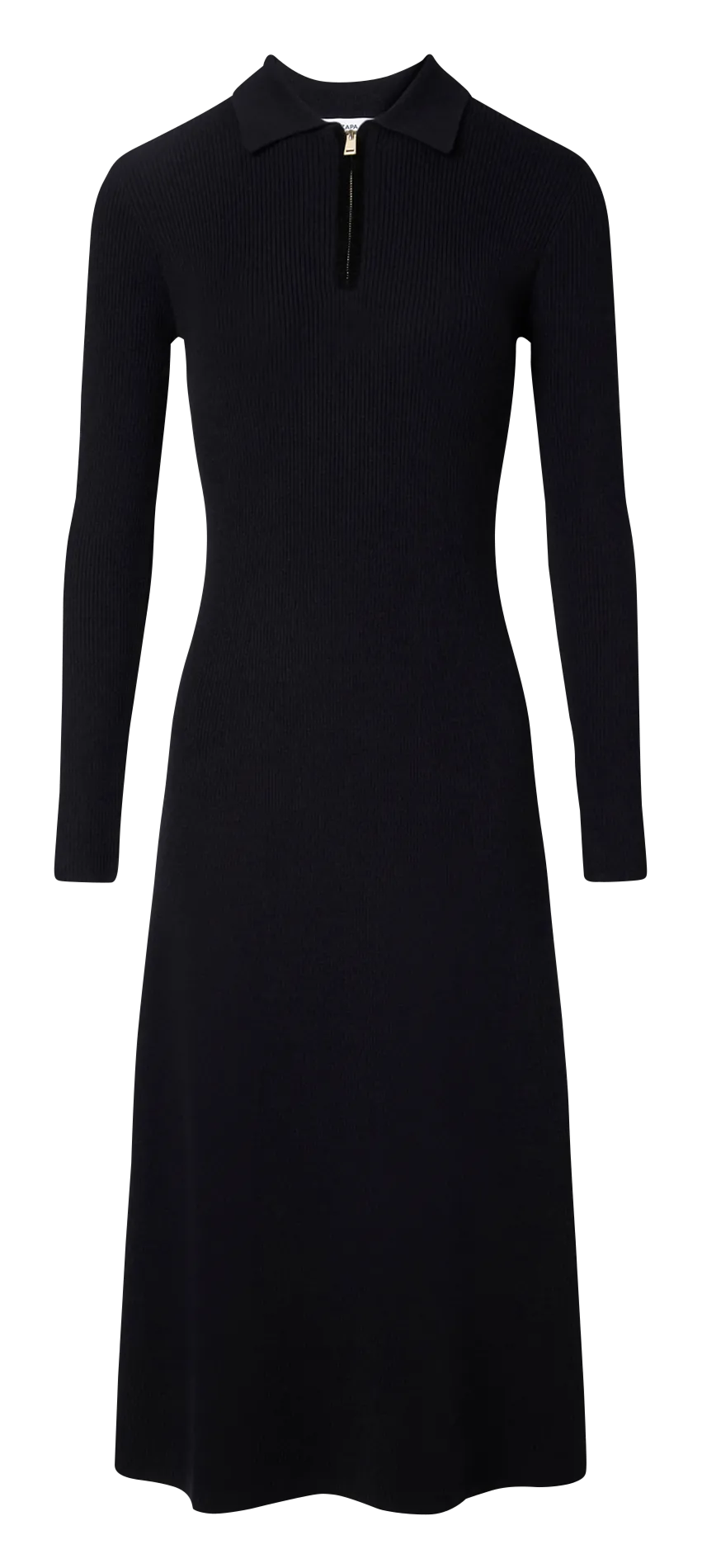 Robe longue col rond en maille Bleu RINALDI