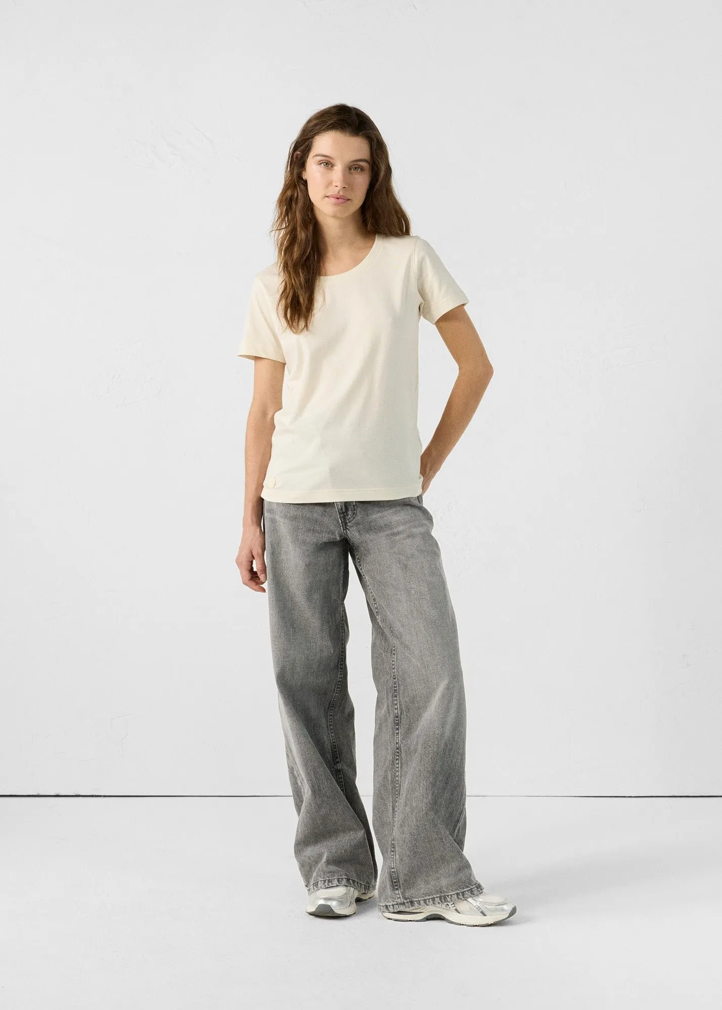 T-shirt à col rond lucia Blanc