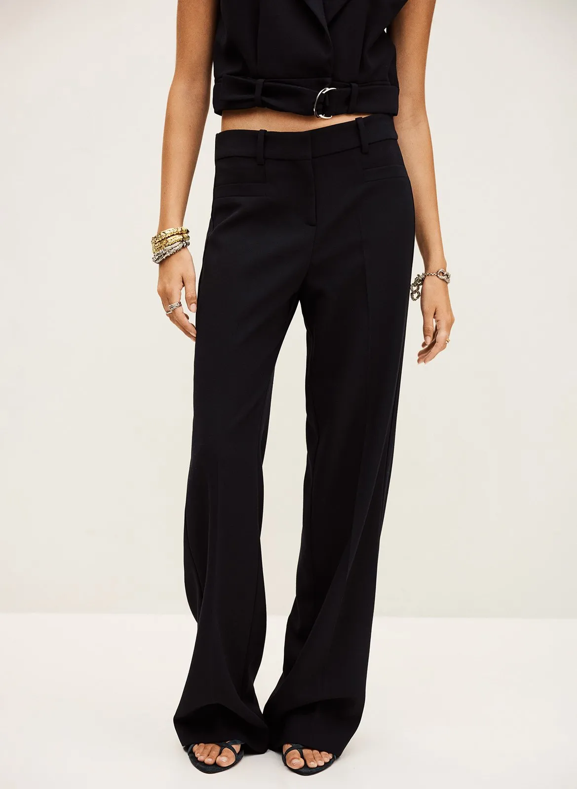 Pantalon large Bleu NISTACHIO