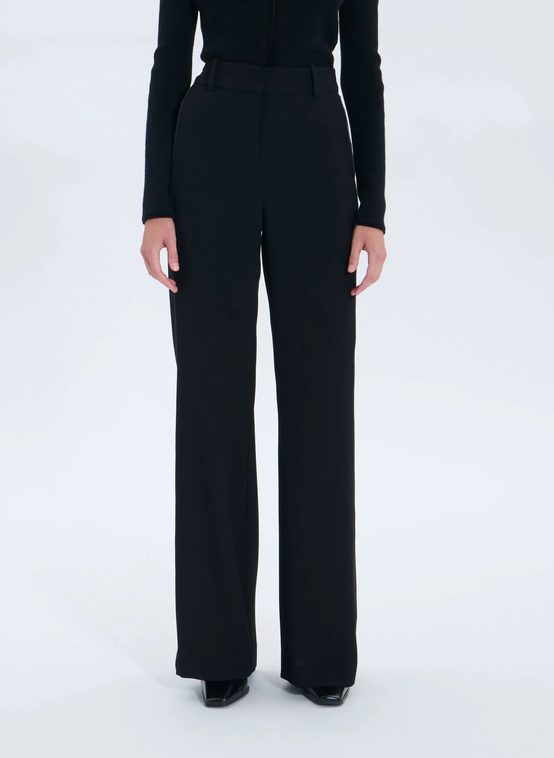 Pantalon droit Noir PERLE
