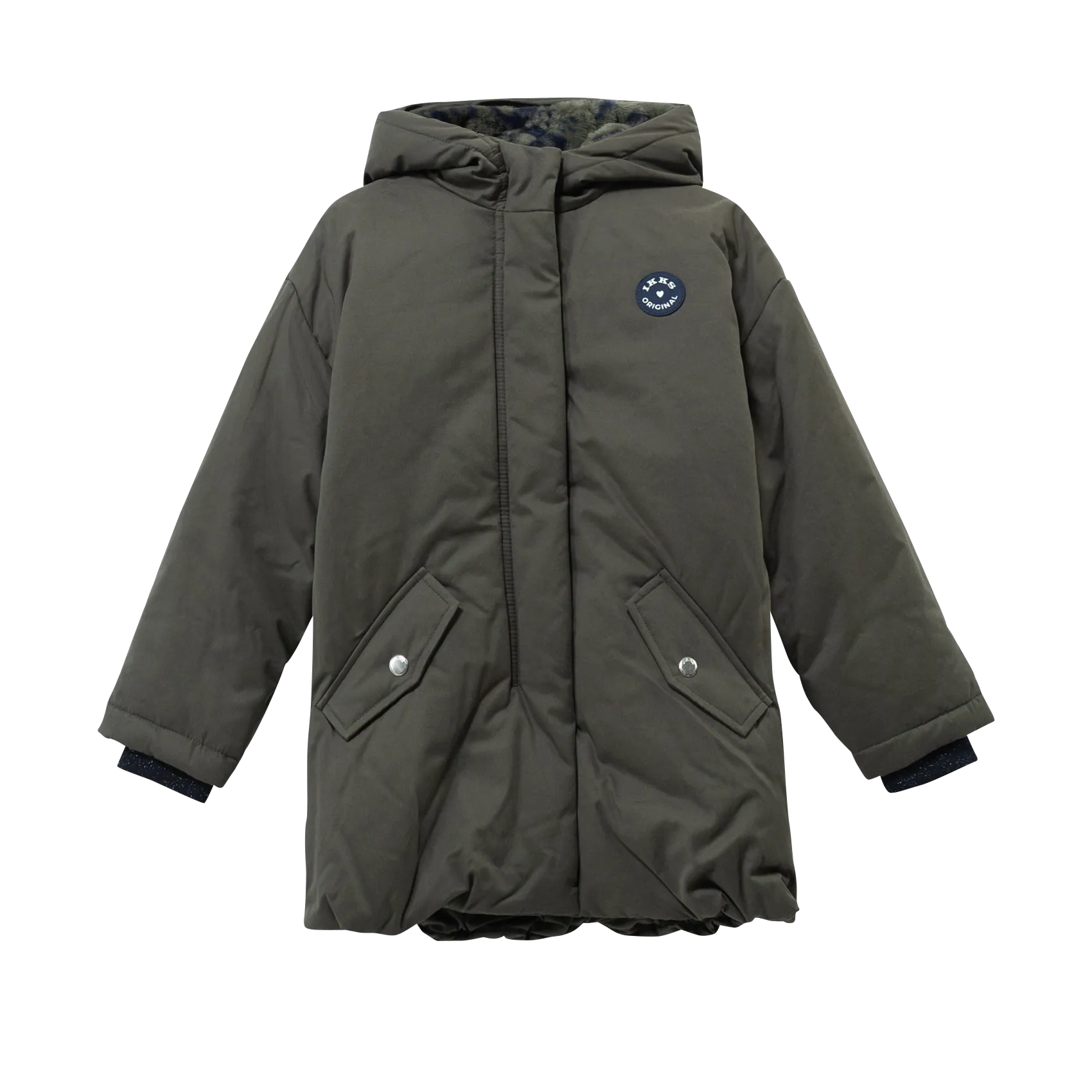 Parka à capuche Marron