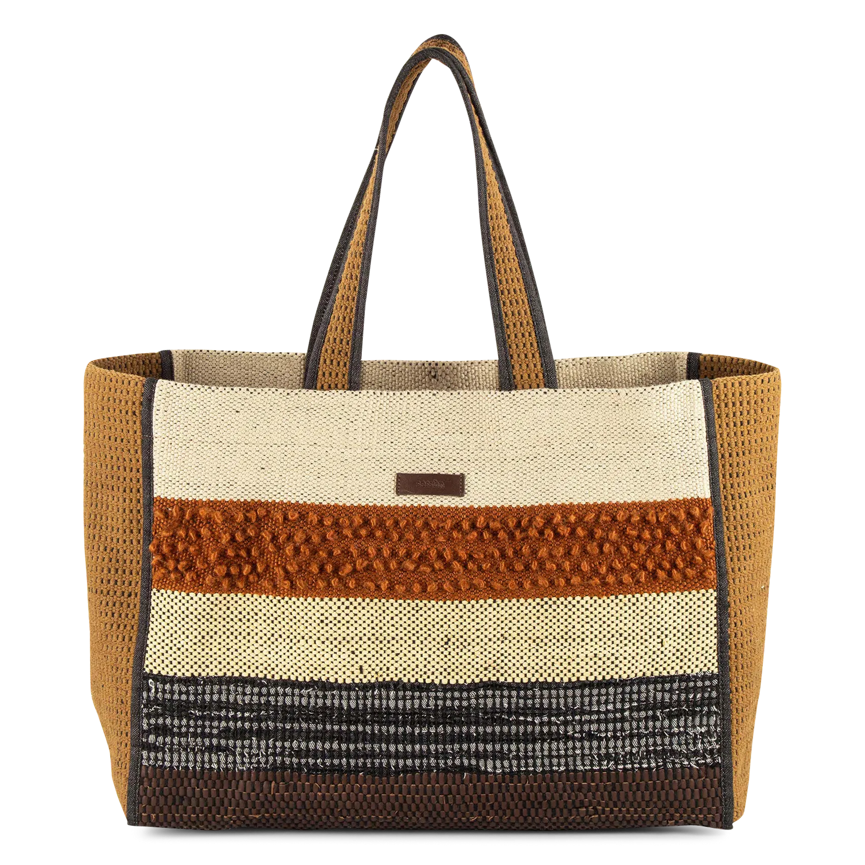 Sac cabas bi-matière Multicolore TALOUWA