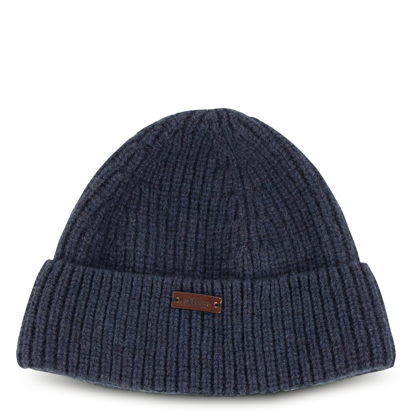 Bonnet à revers en maille unie Gris CAPINO