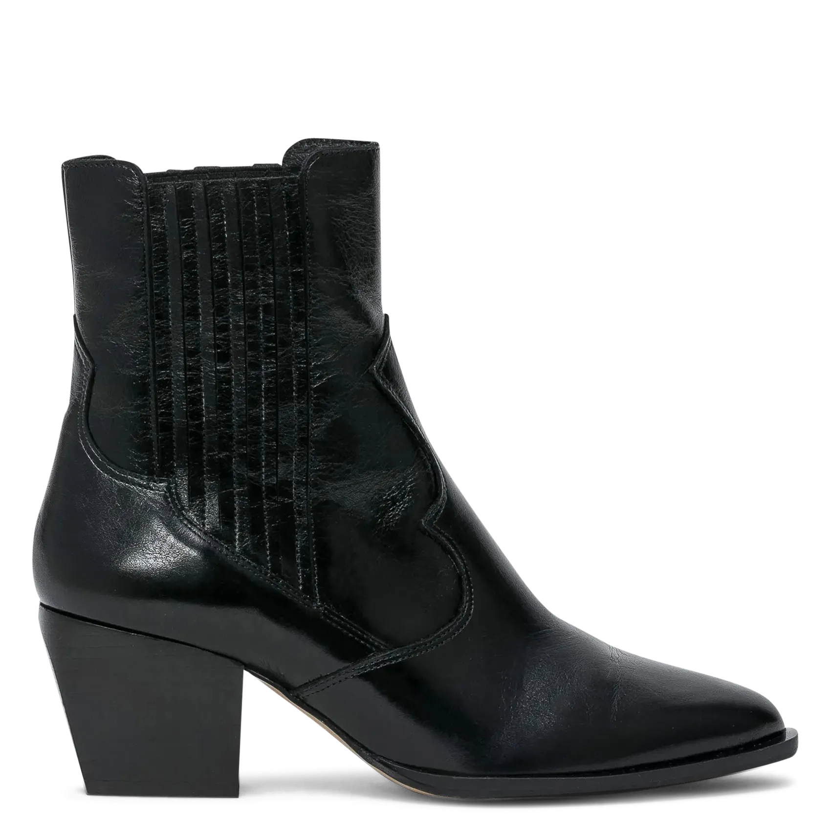 Boots Chelsea western en cuir Noir MICKA