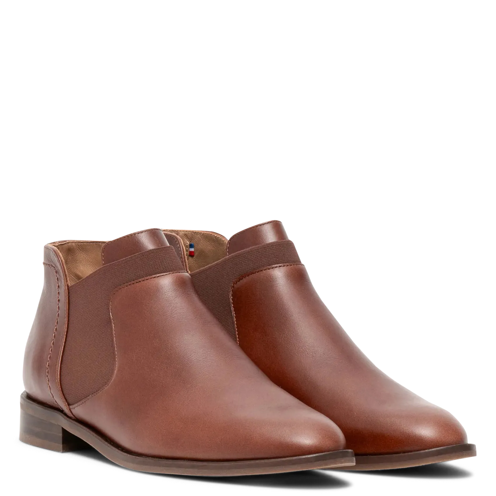 Bottines basses Chelsea en cuir Marron KARLINA