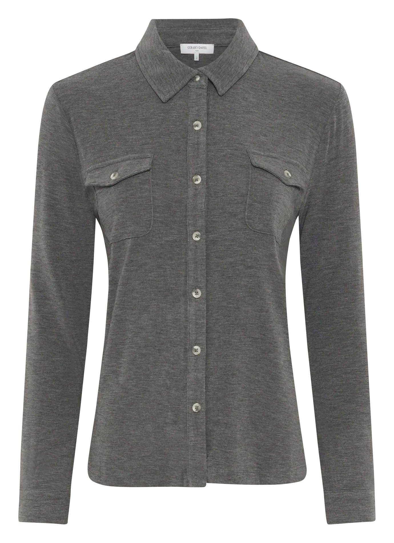 Chemise droite en jersey Gris HONORINE