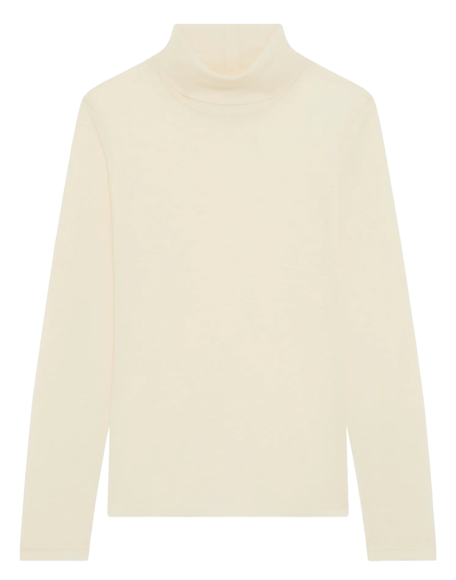 Col roulé droit en laine Beige HANIAH