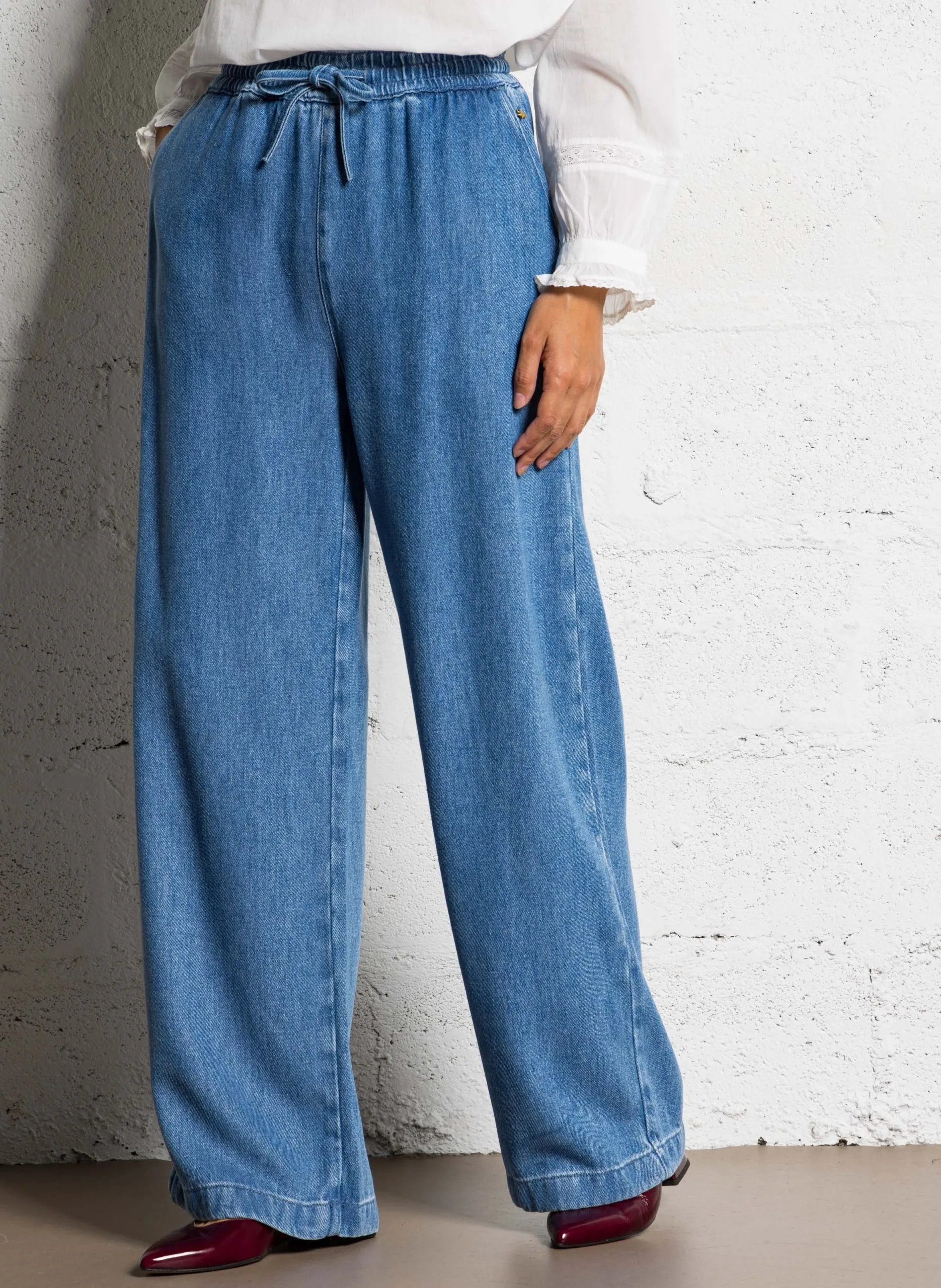 Jean large Bleu LOGAN