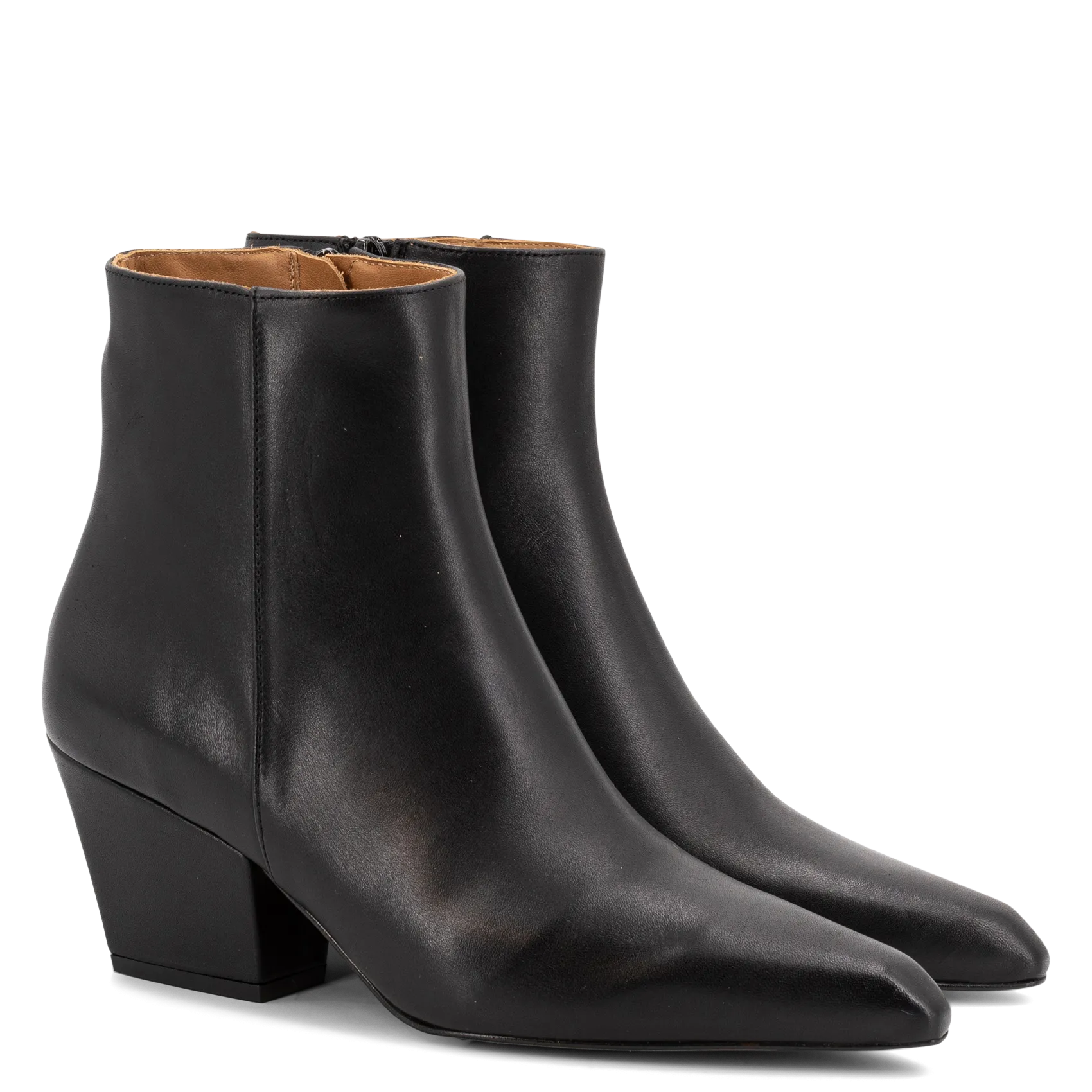 Bottines en cuir Noir SCARLET