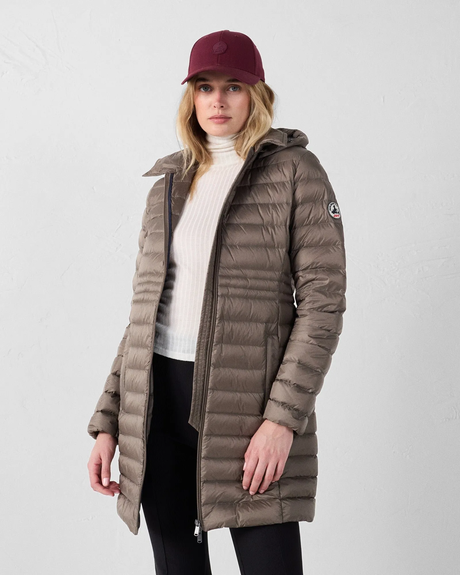 Doudoune longue à capuche vero 2.0 Beige