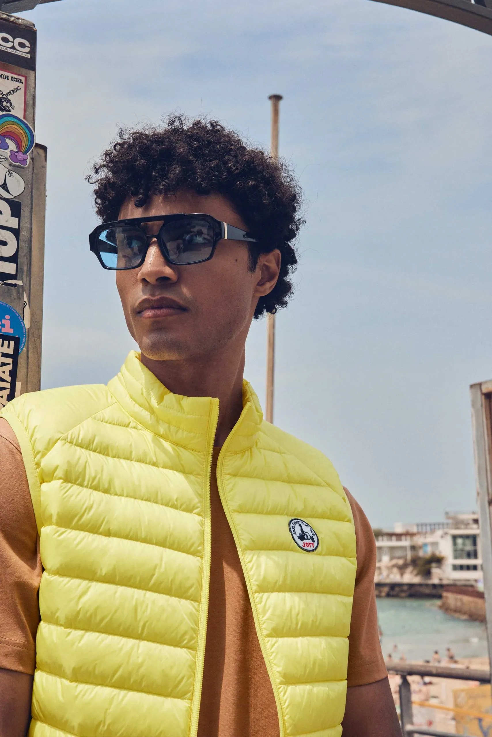 Doudoune sans manches tom Jaune